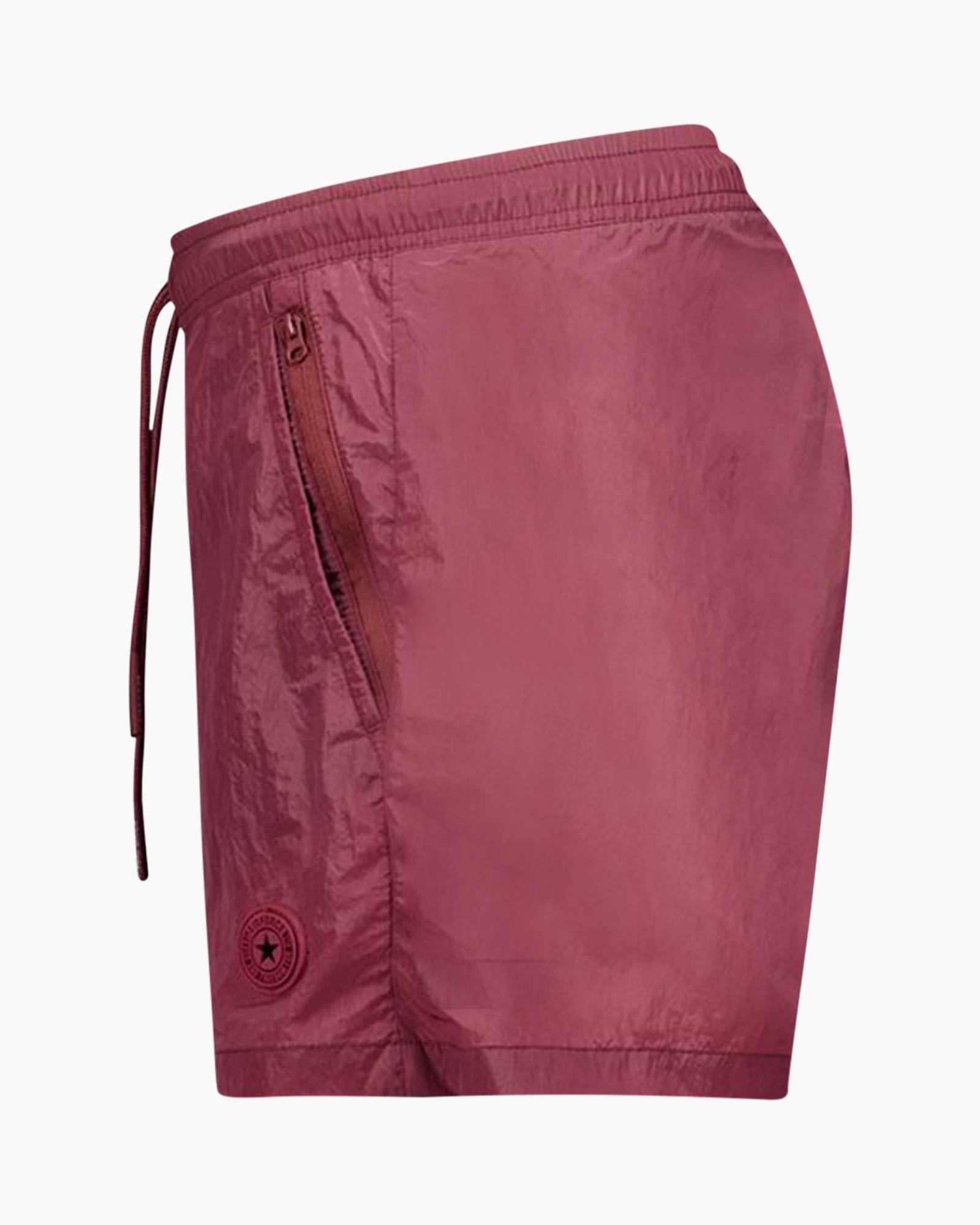 Short Waxed Crincle Swimshort Roestbruin