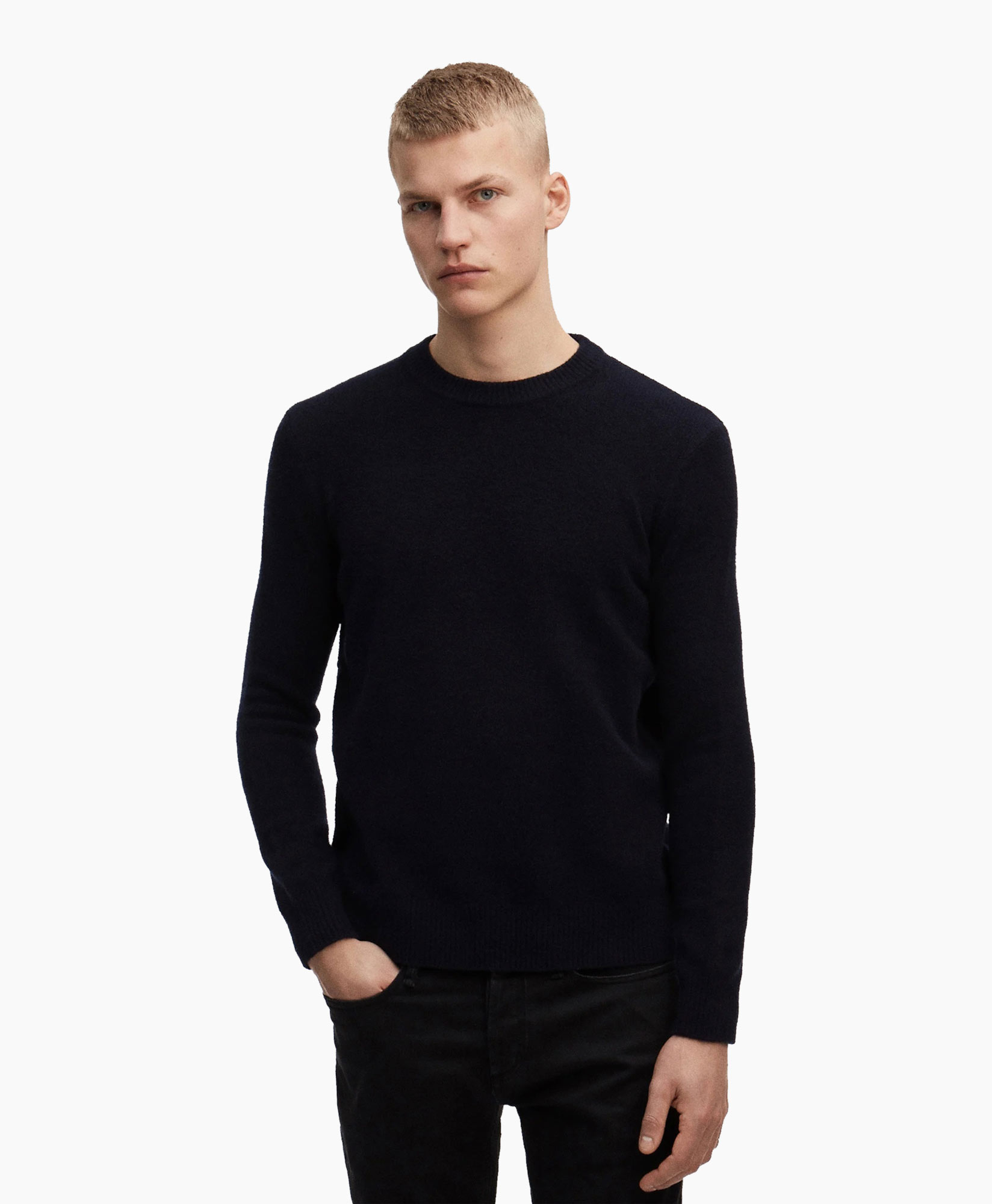 Pullover Denham Knit Crew Cch Zwart