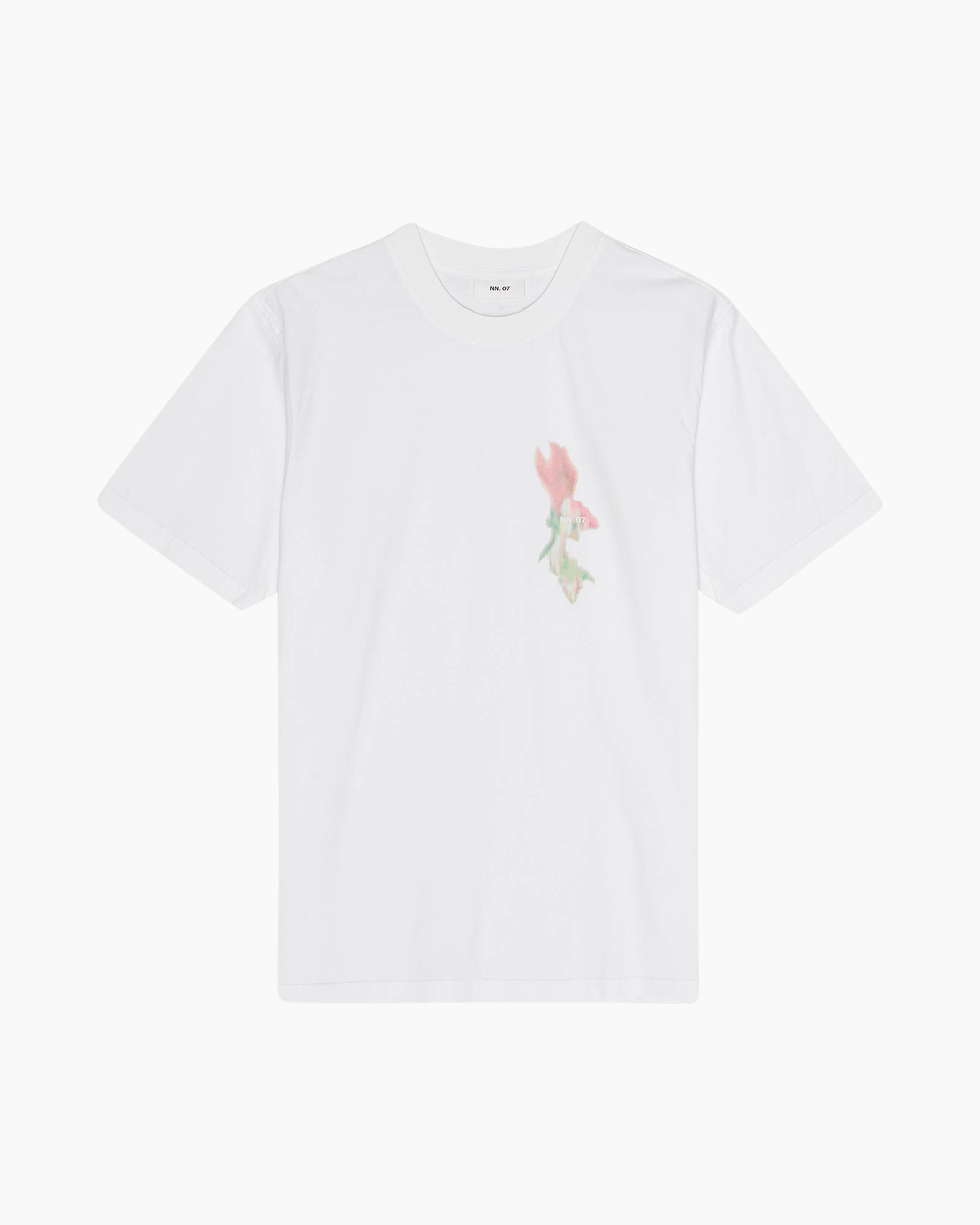 T-shirt Korte Mouw Adam Print Tee 3209 Wit