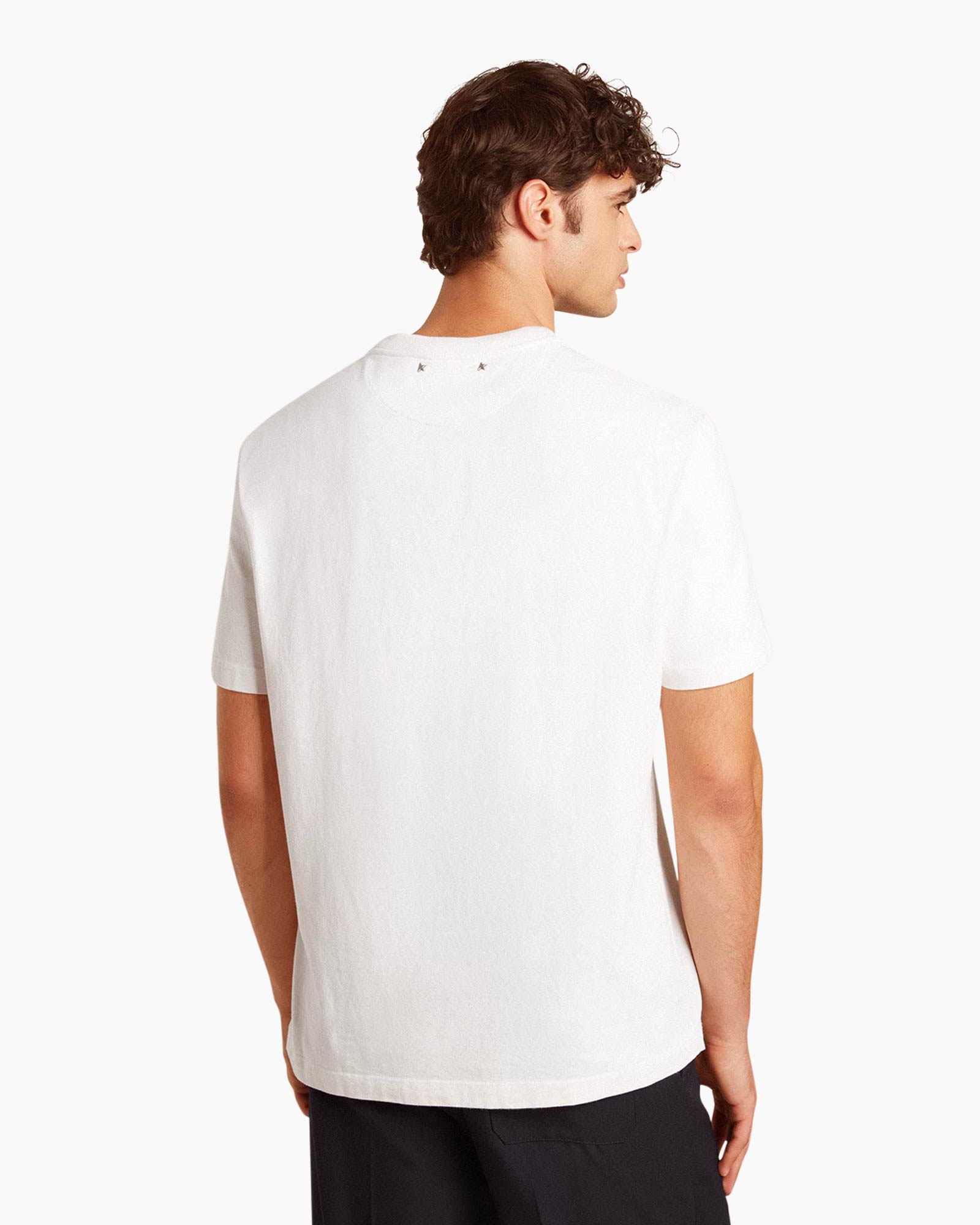 T-shirt Korte Mouw Journey M's Regular Oragnic Cot Wit