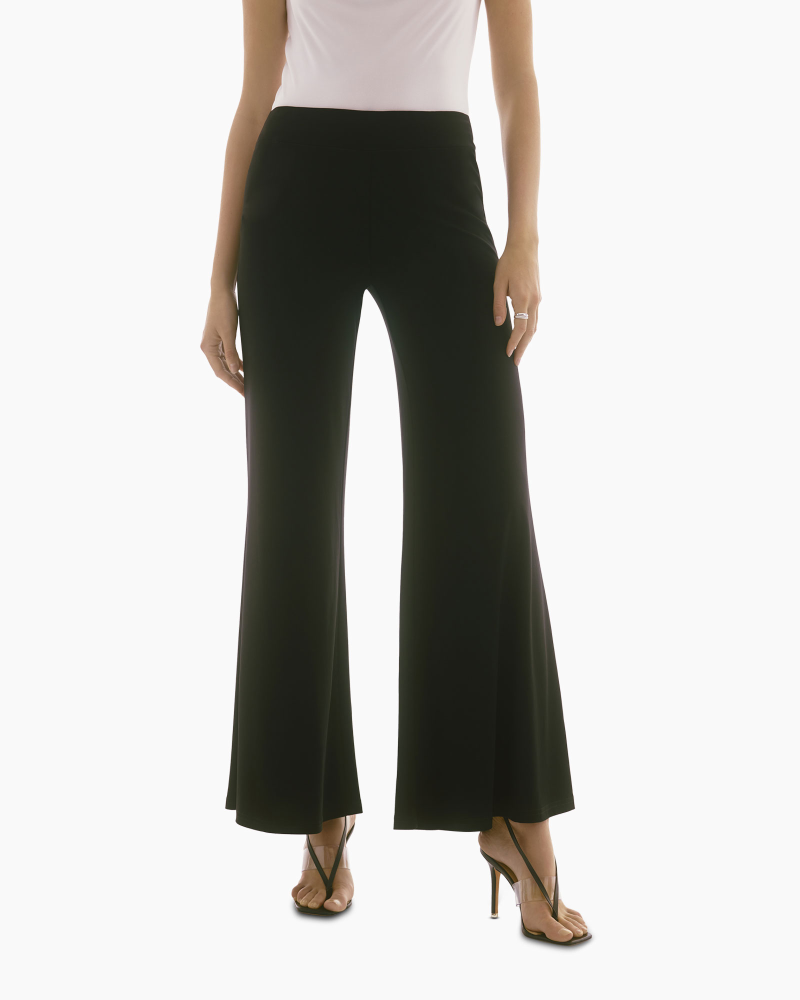 Pantalon Wide Leg Zwart