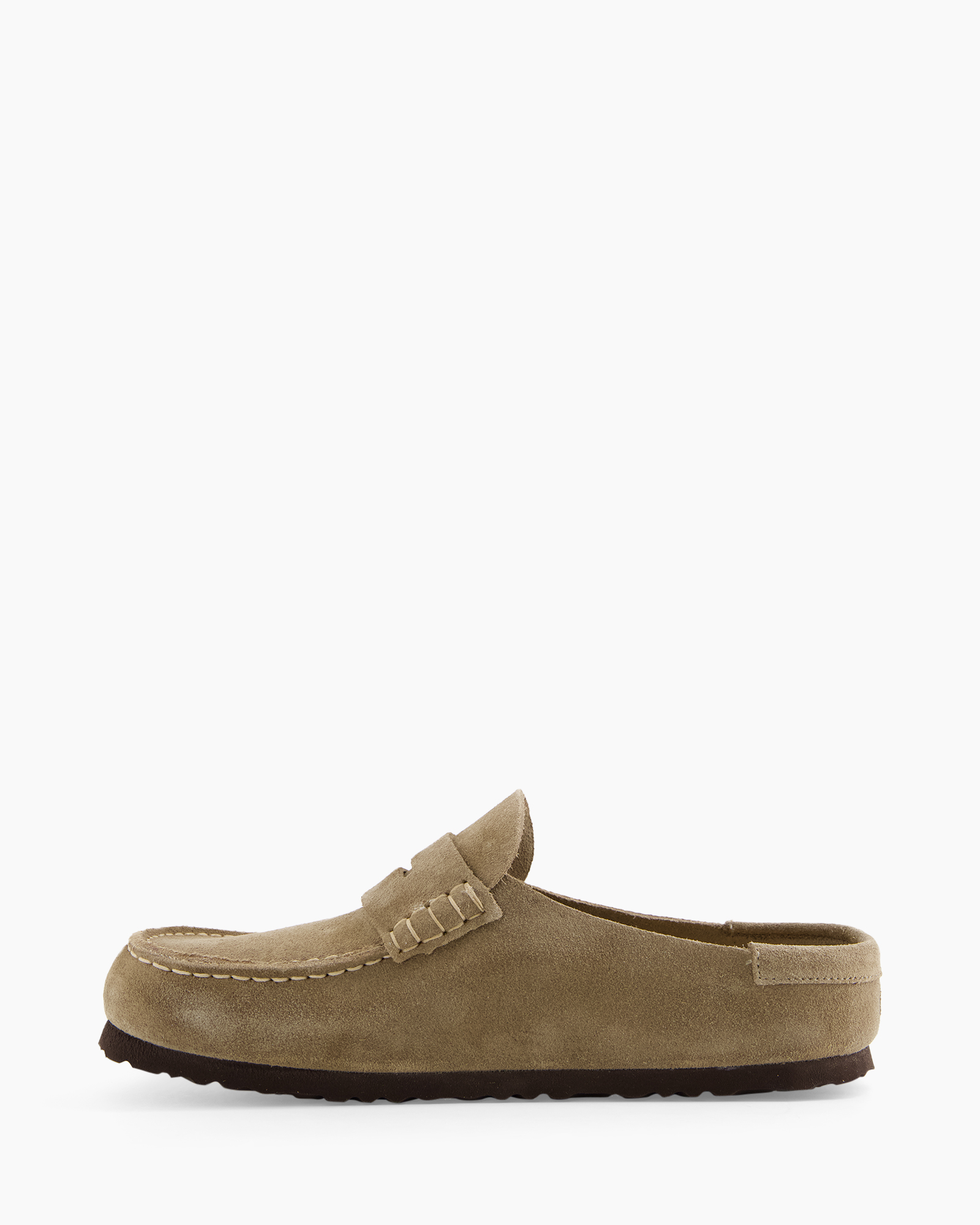 mocassin, slippers, suede, beige, loafer
