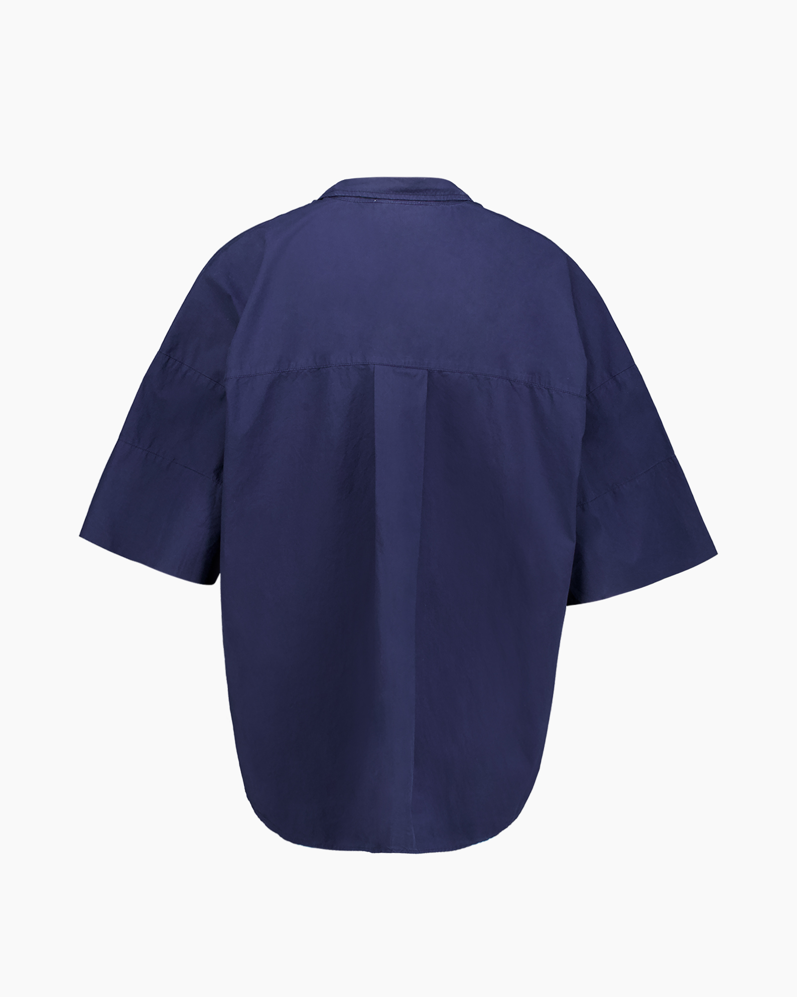 hemd, knopsluiting, korte mouw, zak, navy