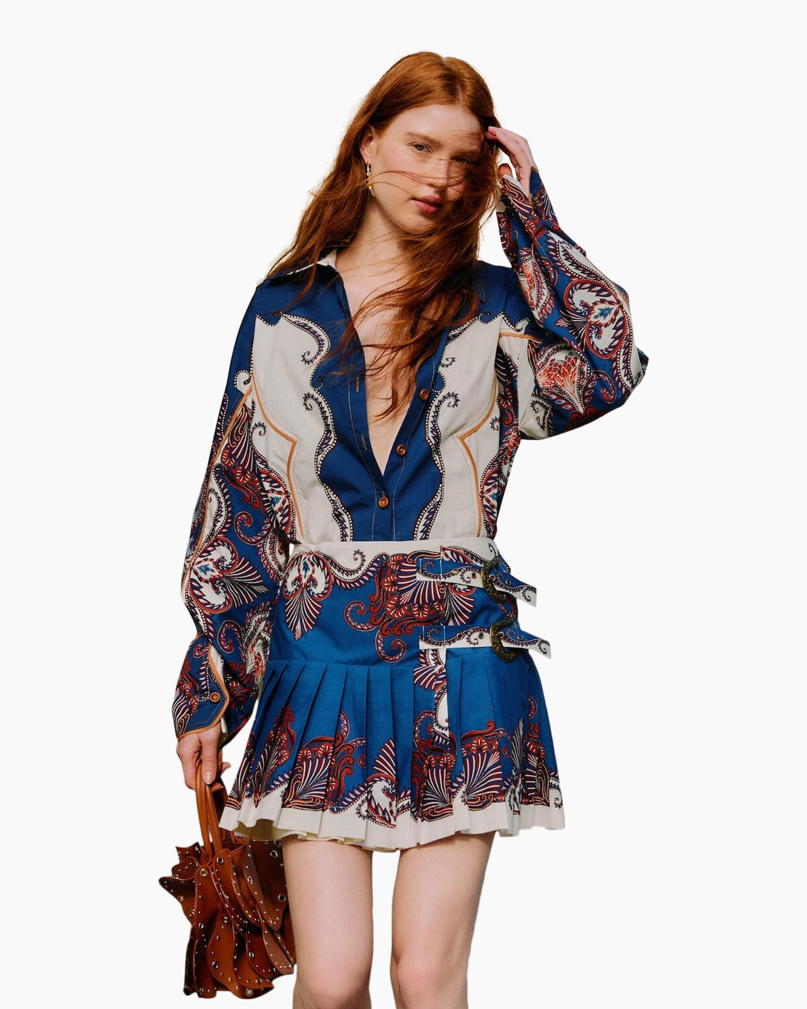 Minirok Scarf Mini Blauw