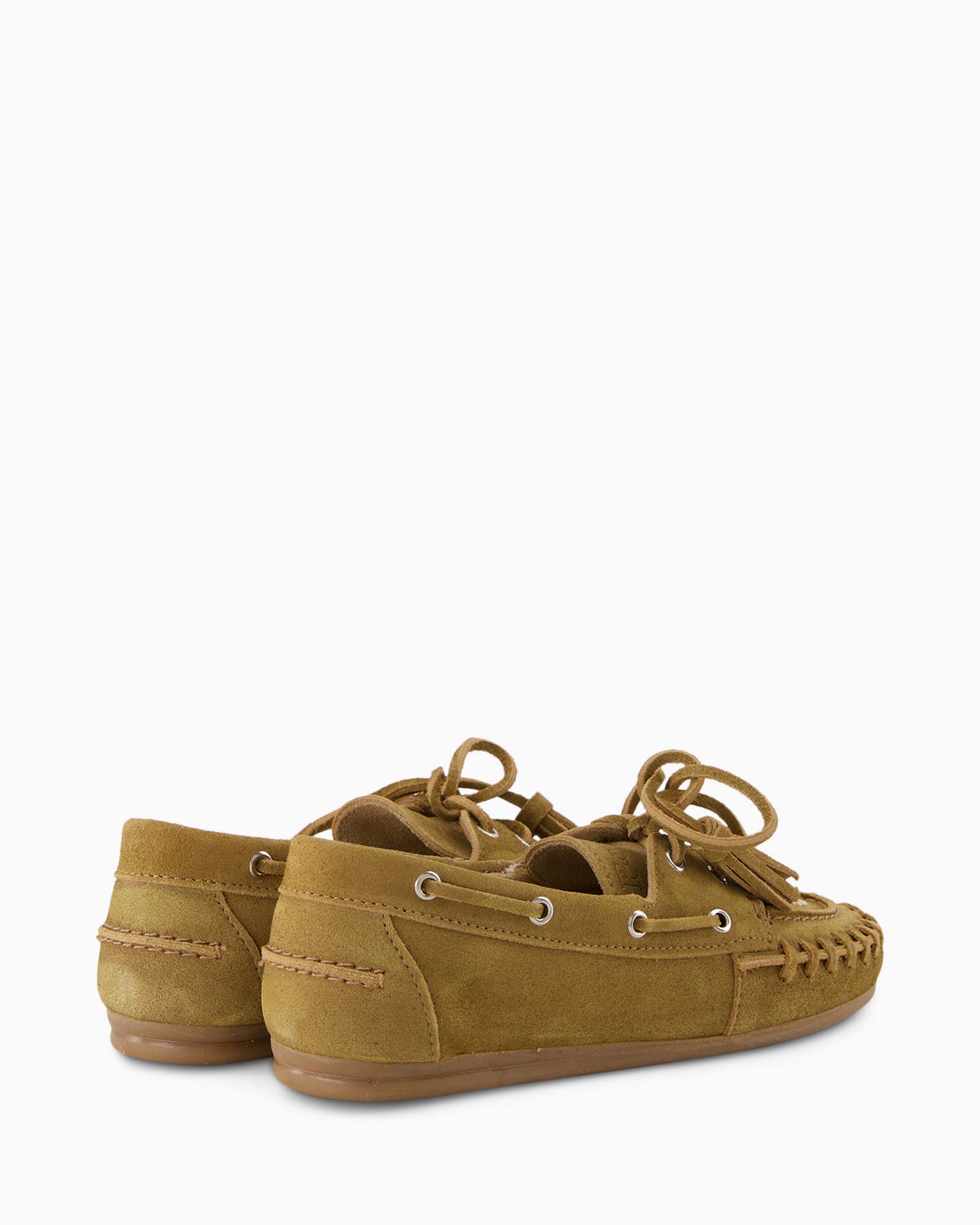 Boat Loafer Fringe Licht Bruin