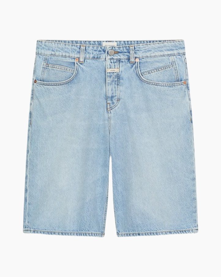 shorts, denim, light wash, jean shorts, five-pocket
