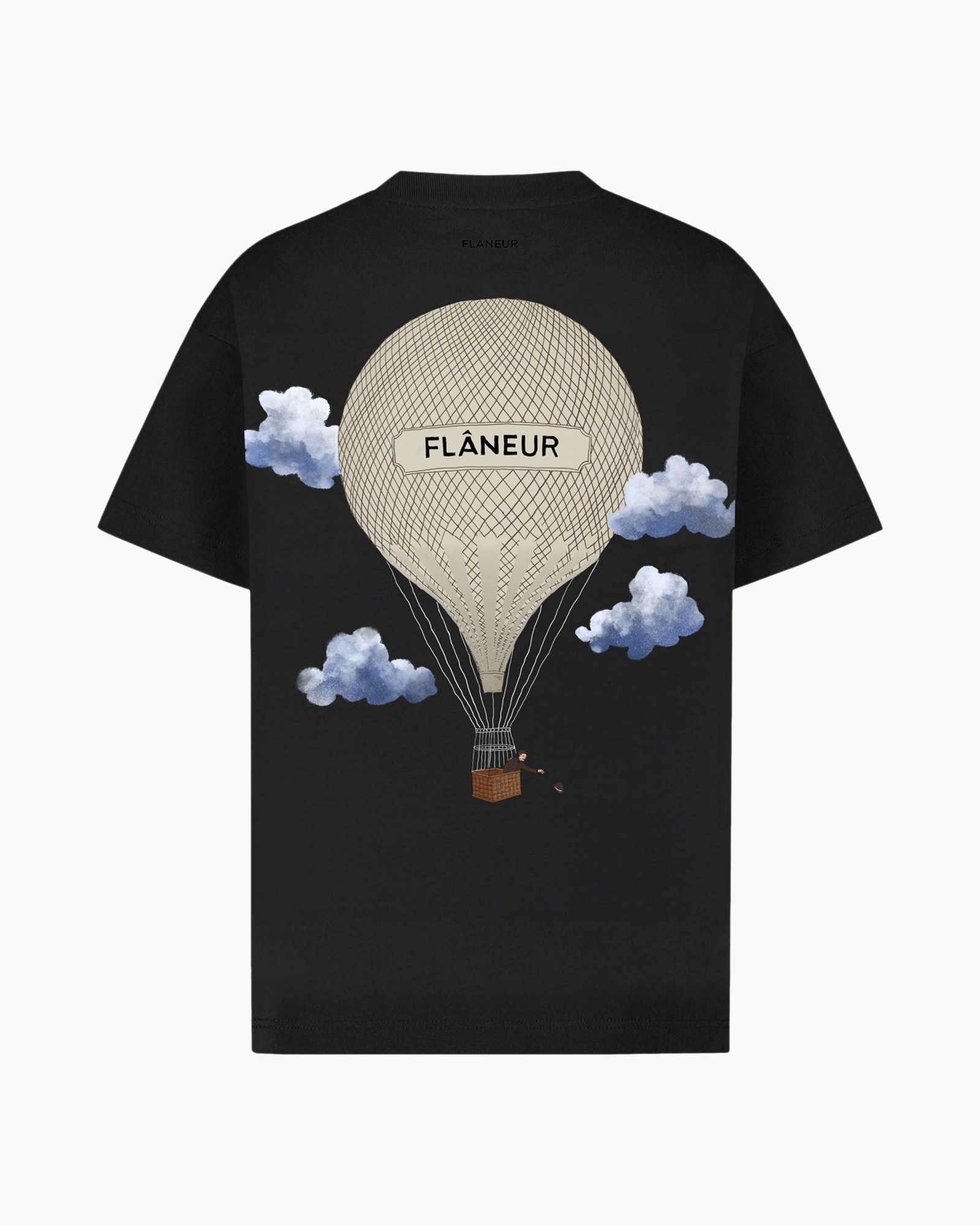 T-shirt Korte Mouw Aéronautique Tee Zwart