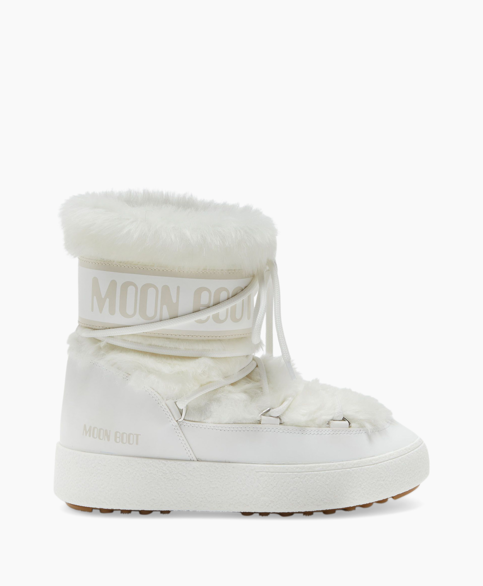Enkellaars Mb Icon Low Faux Fur Off White