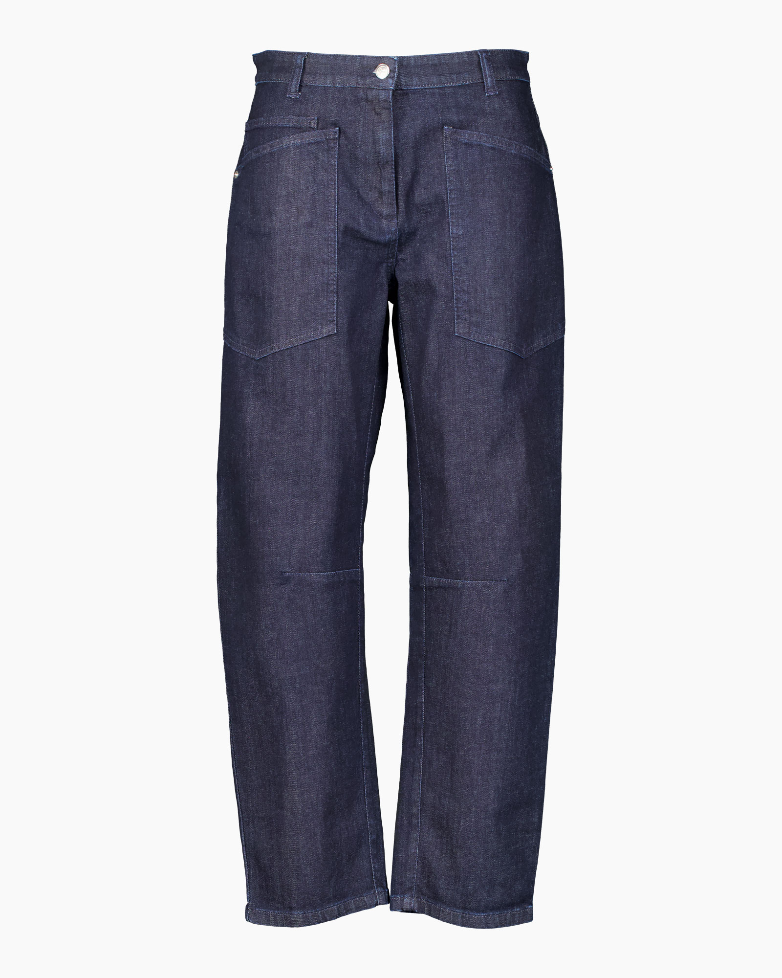 spijkerbroek, denim, broek, grote zakken, blauw