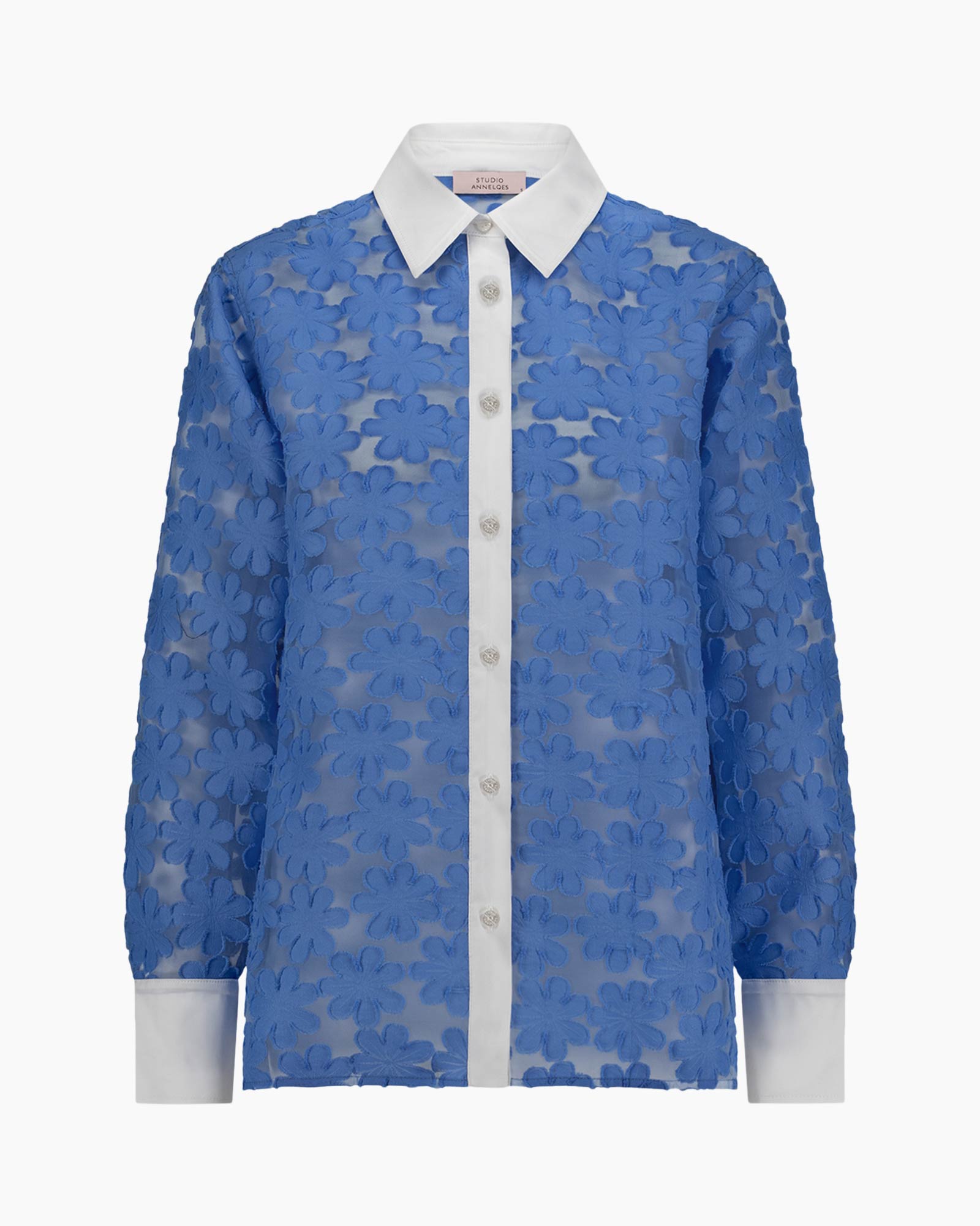 Blouse Chrisje Flower Blouse Licht Blauw