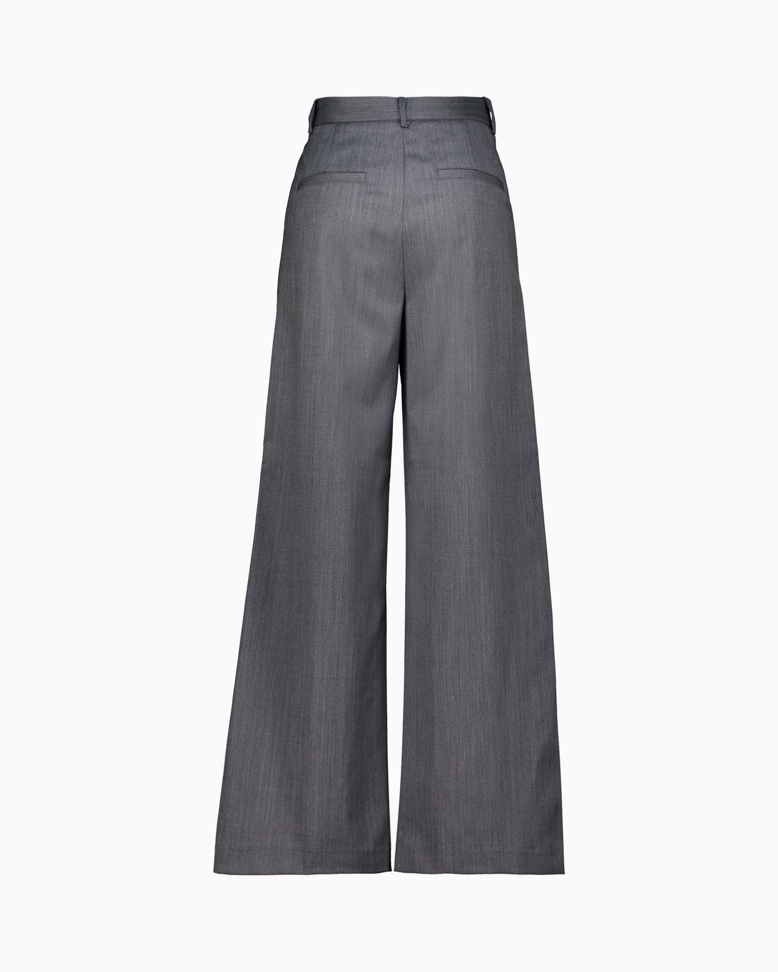 Broek Fenia Hw Extra Wide Pant Grijs