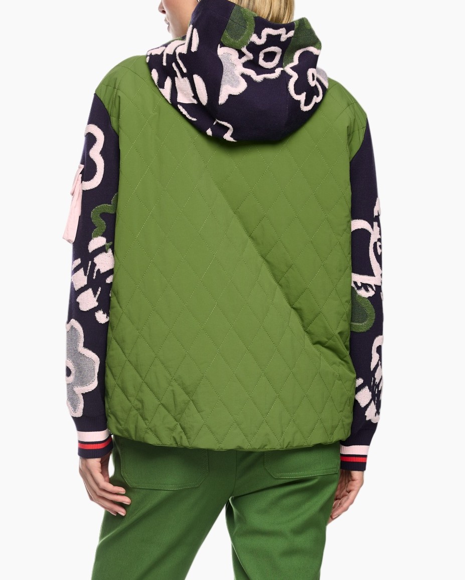 hoodie, jacke, patchwork, farbenfroh, drawstring