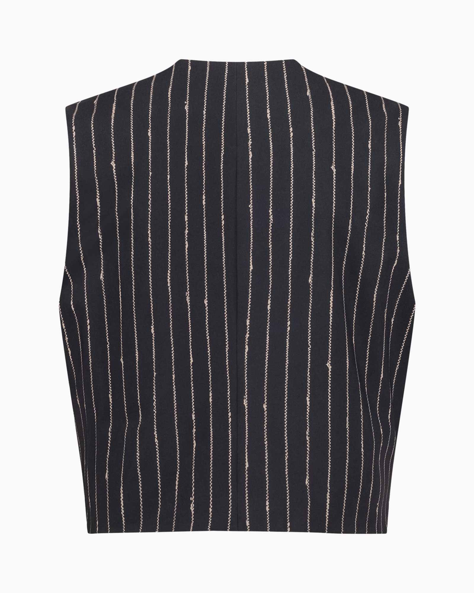 Gilet Sjuul Pinstripe Gilet Zwart