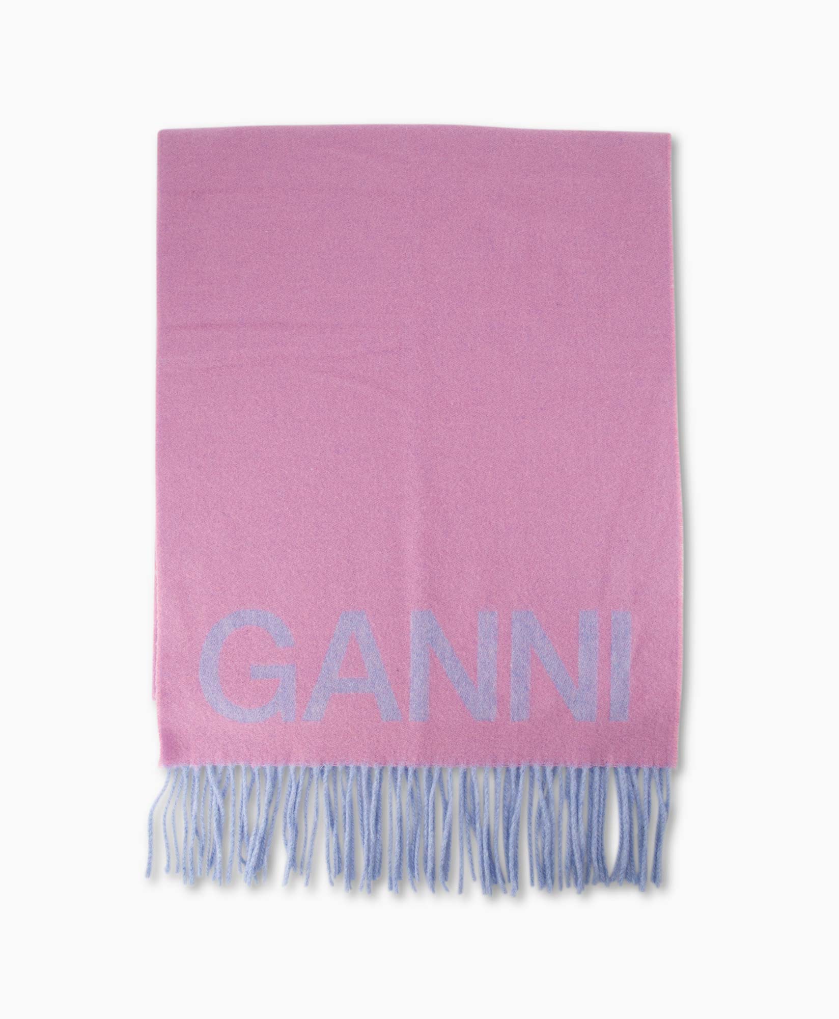 Sjaal Fringed Wool Lila