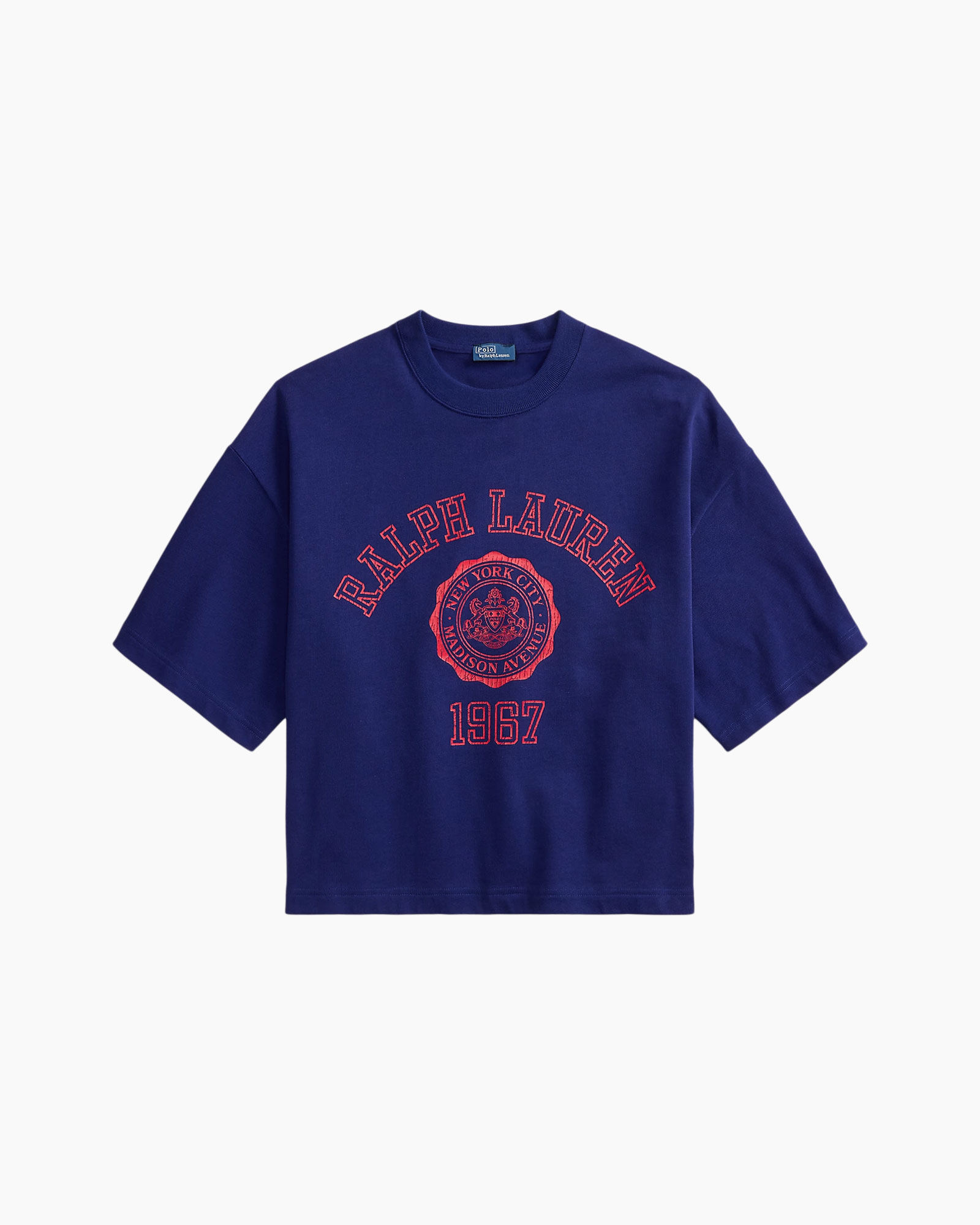 t-shirt, korte mouw, blauw, grafisch, 1997