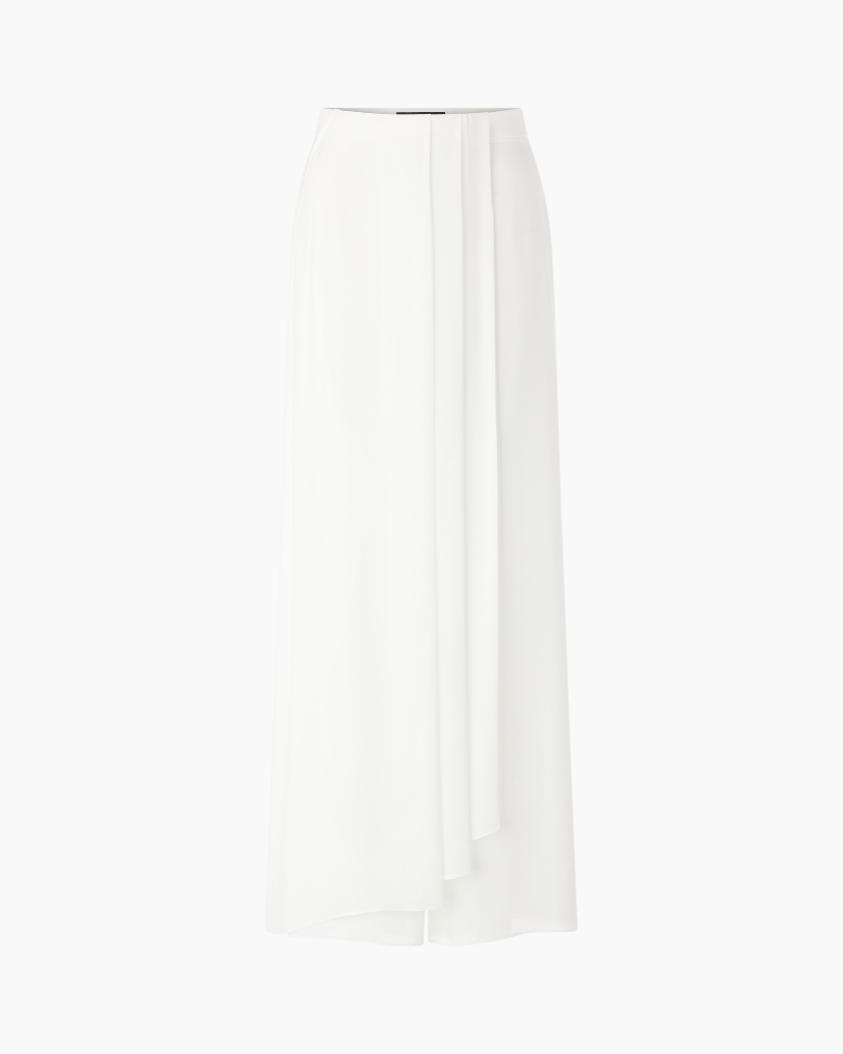 skirt, white, maxi, pleated, crepe