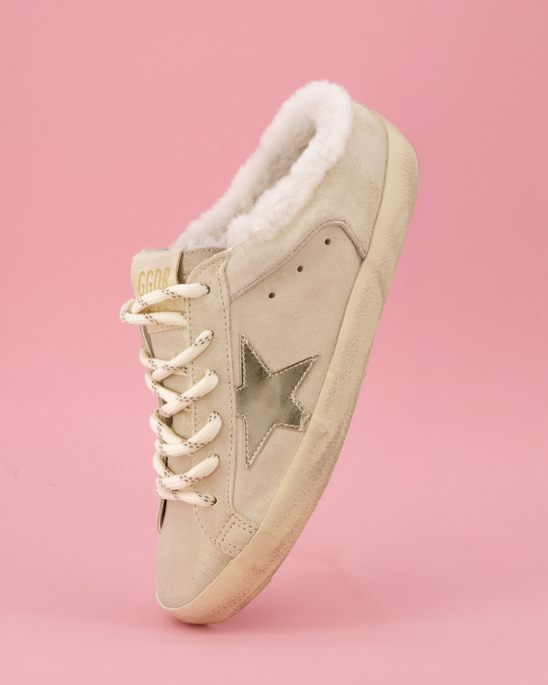 machine, schoen, sneaker, beige, ster