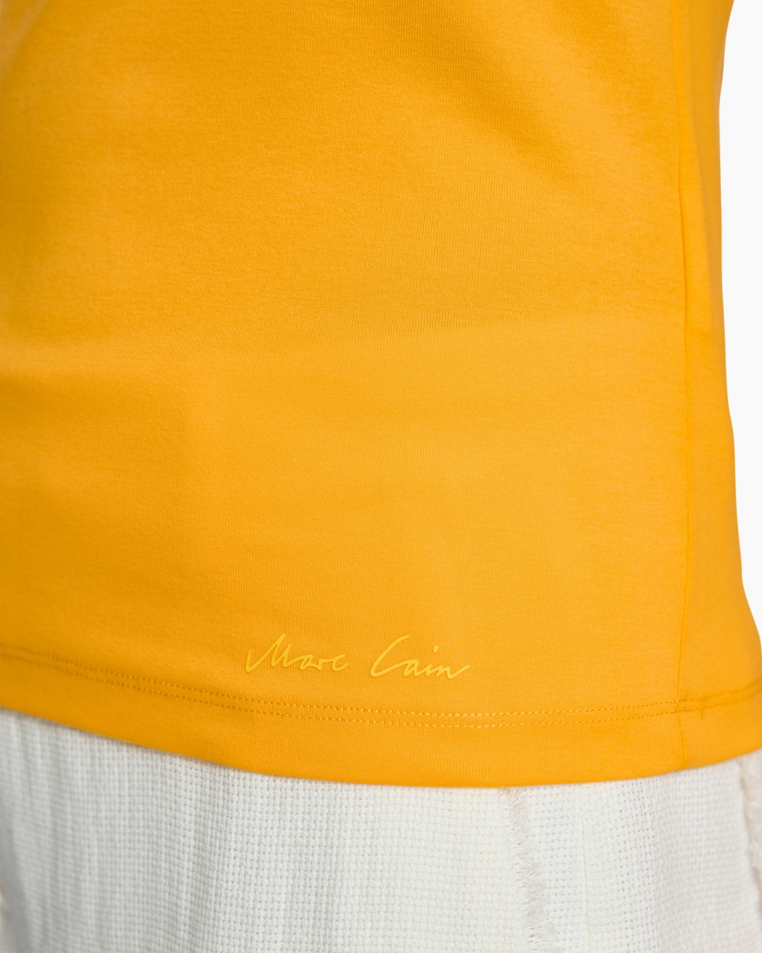 t-shirt, oranje, zoom, logo, merkeloos