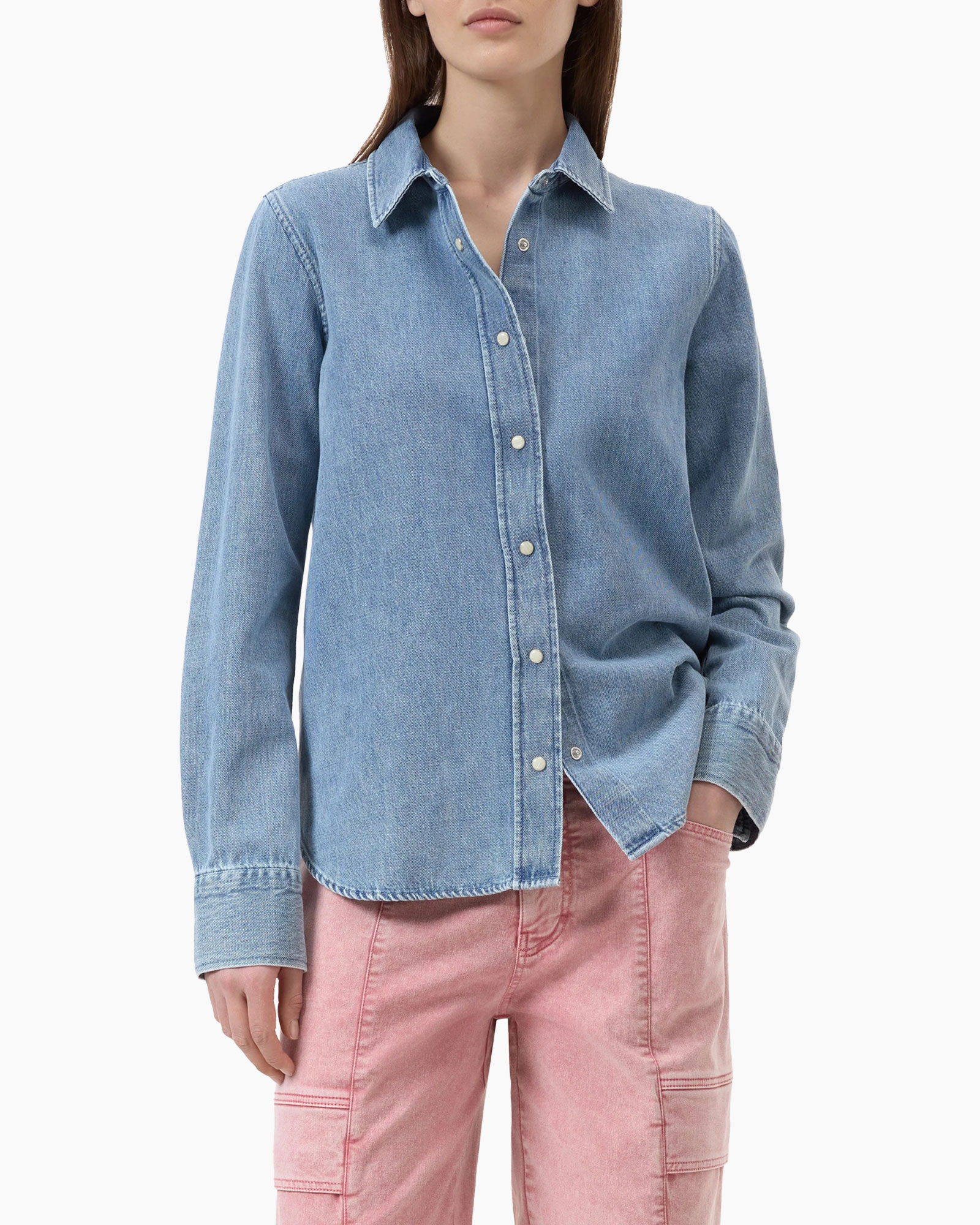 Blouse Classic Licht Blauw