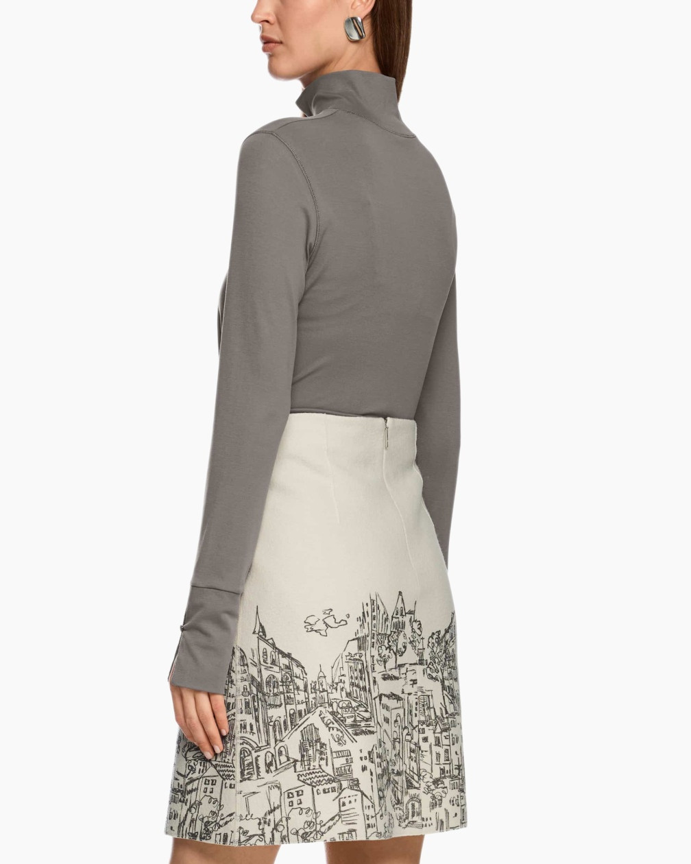 T-shirt Zc 48.05 J14 midden grijs