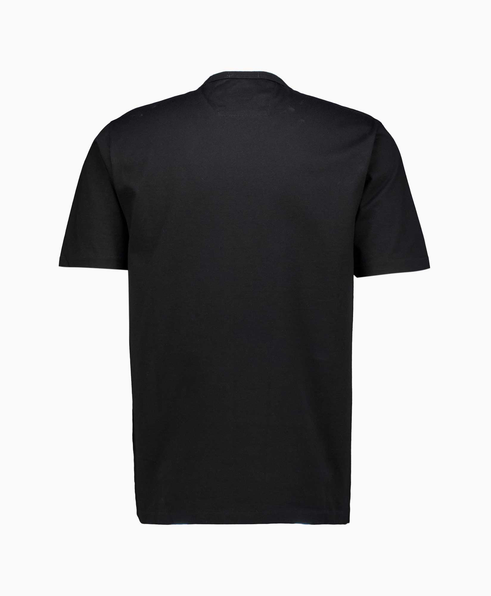 T-shirt Korte Mouw Mercerized Jersey 30/2 Twisted Zwart