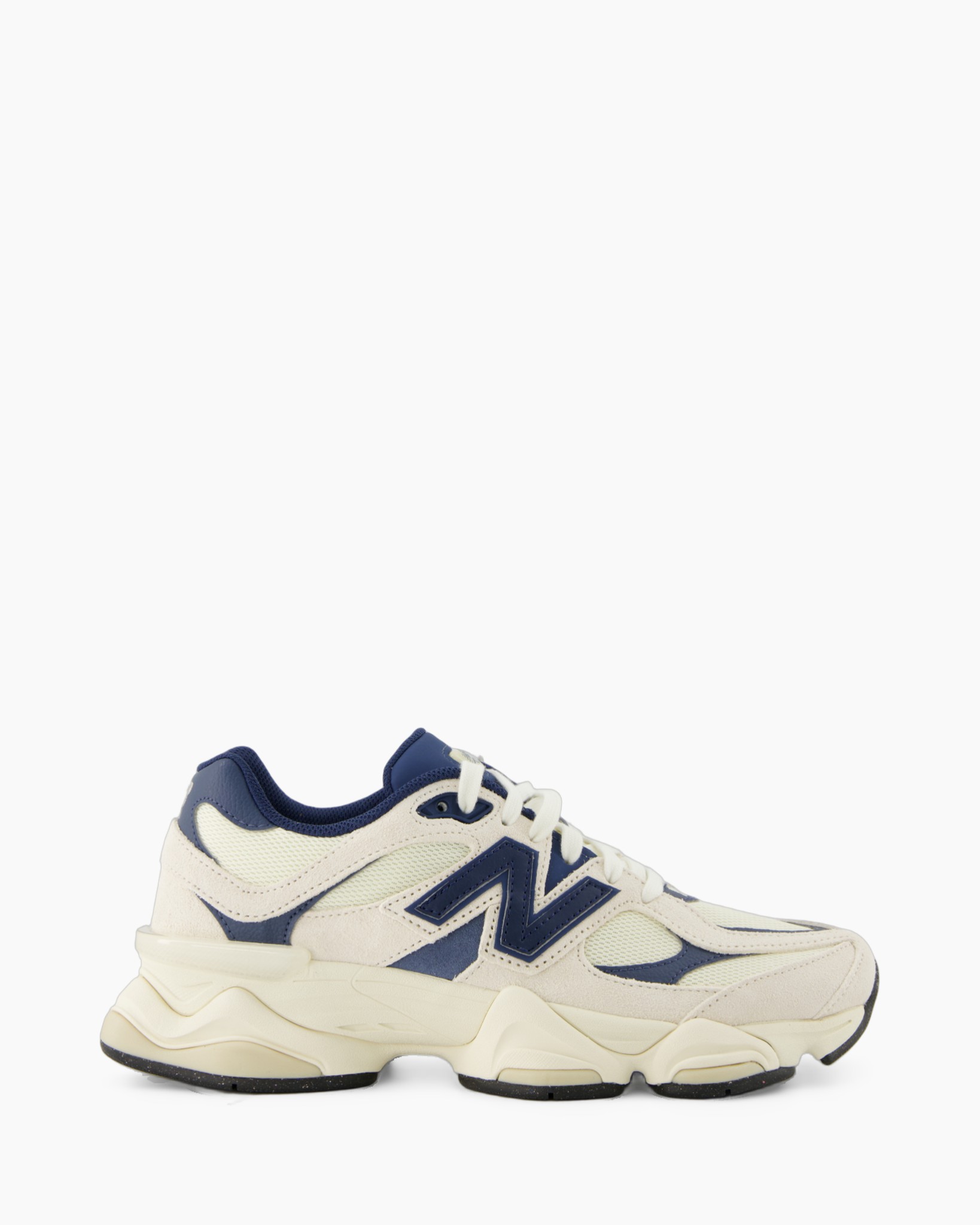 sneaker, atletisch, mesh, crème, blauw