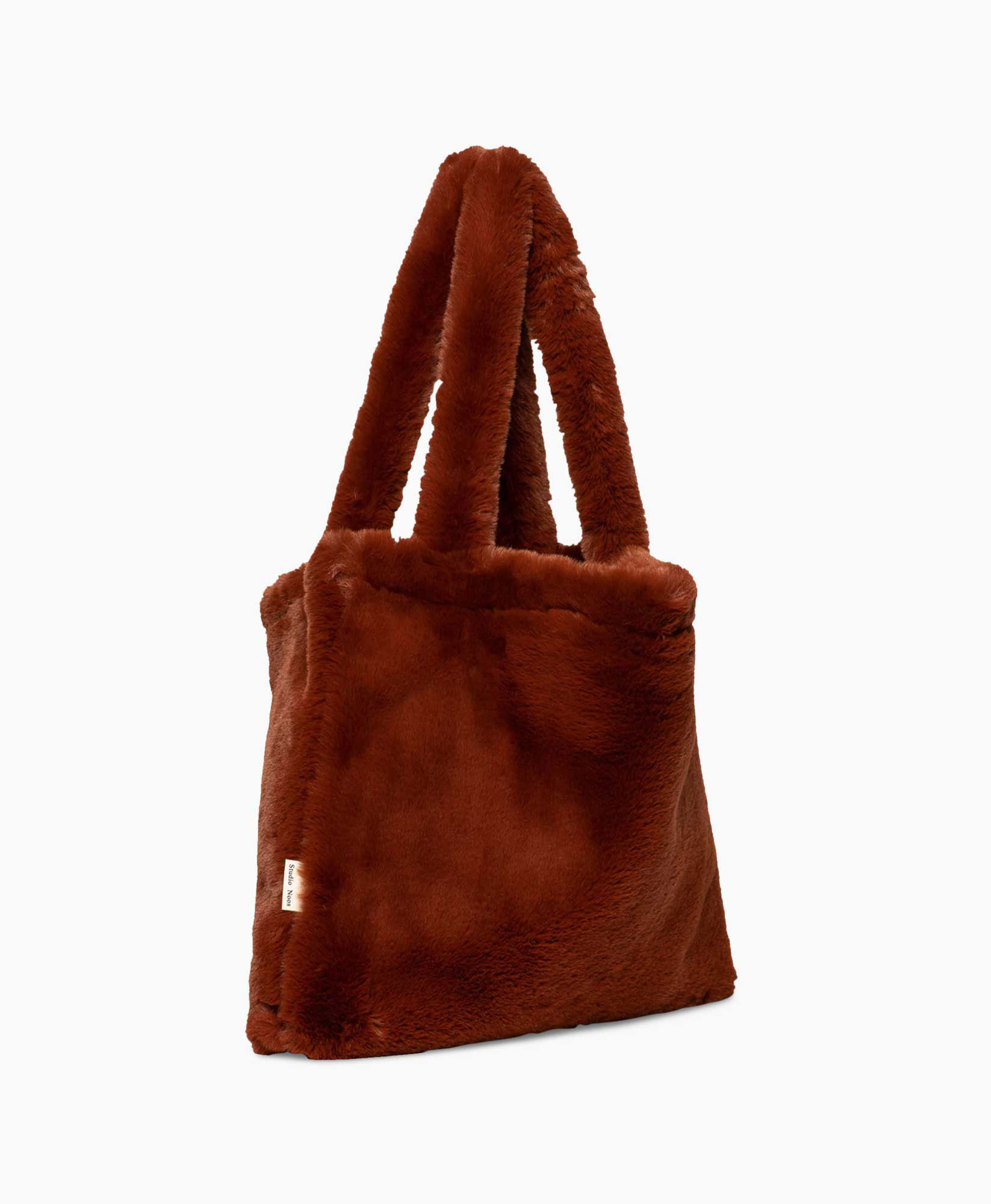 Studio Noos Shopper Faux Fur Mom Bag Bruin