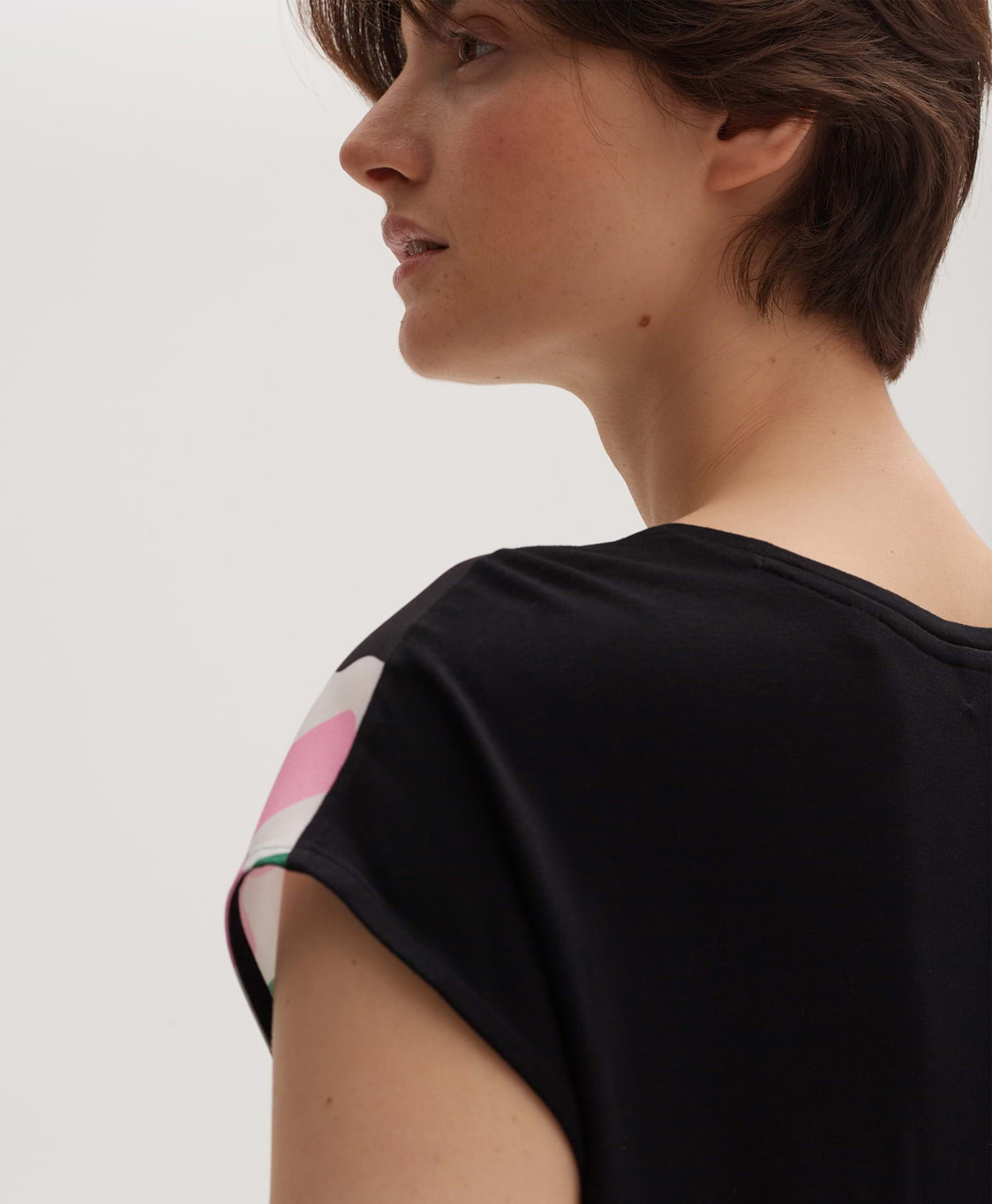 Opus Top Sintenso Print Zwart