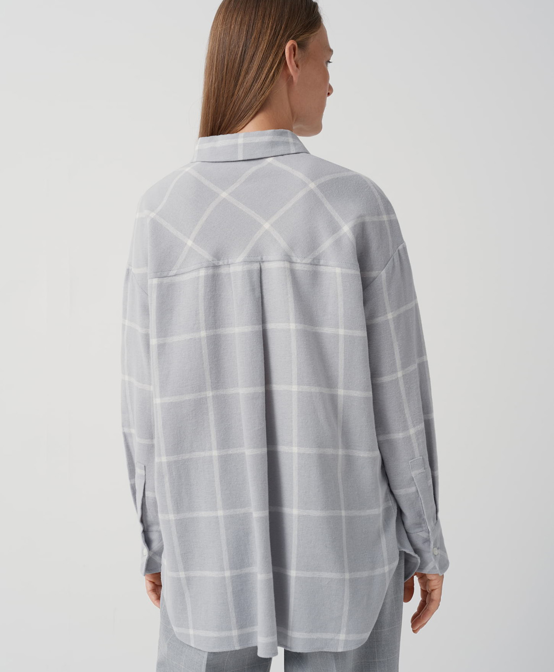 Someday Blouse Zanou Check Licht Grijs