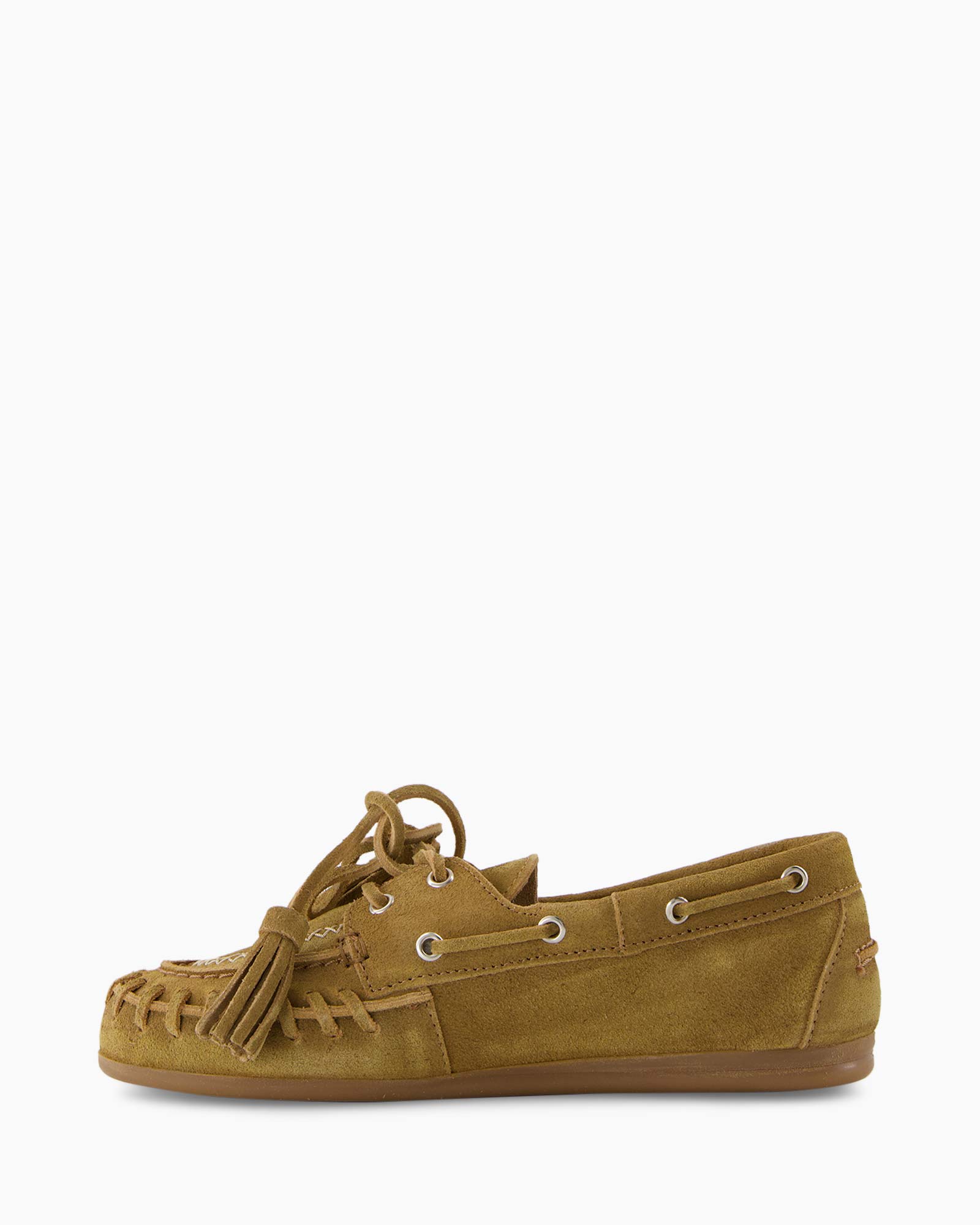 Boat Loafer Fringe Licht Bruin