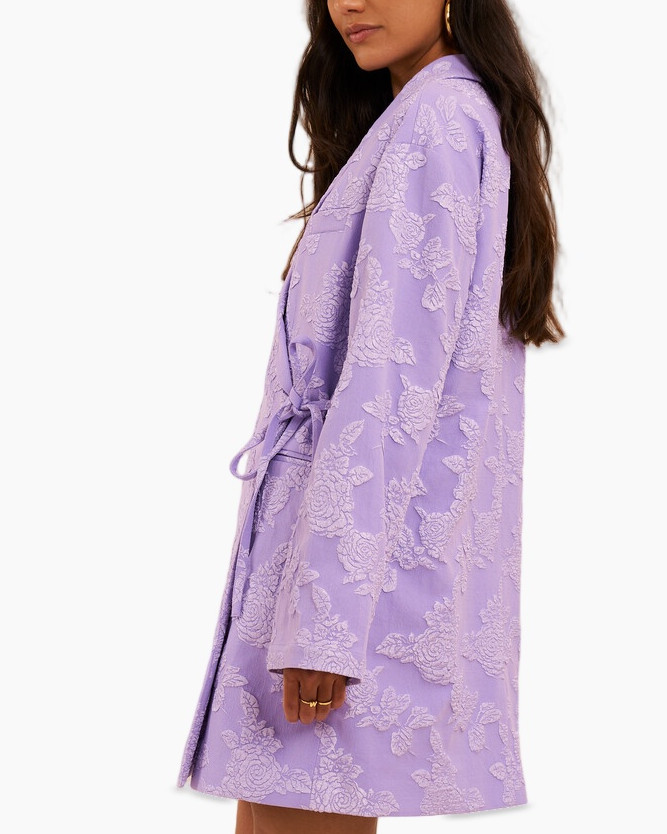 kimono, robe, wrap, lavender, floral