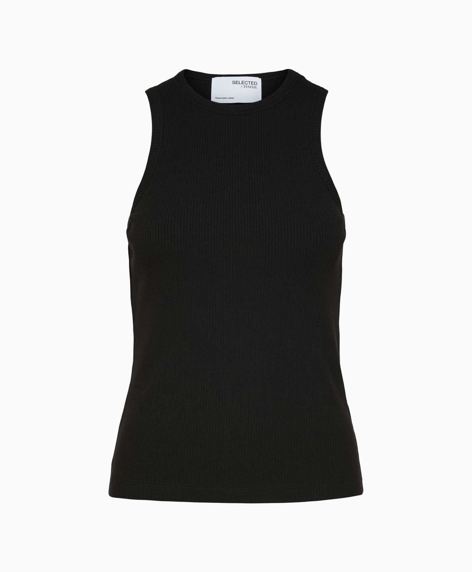 Top Anna O-neck Zwart