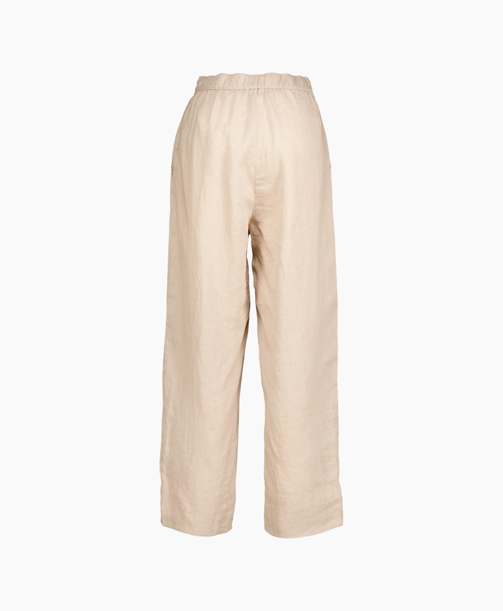 Pantalon Washed Linen Sophie Licht Grijs