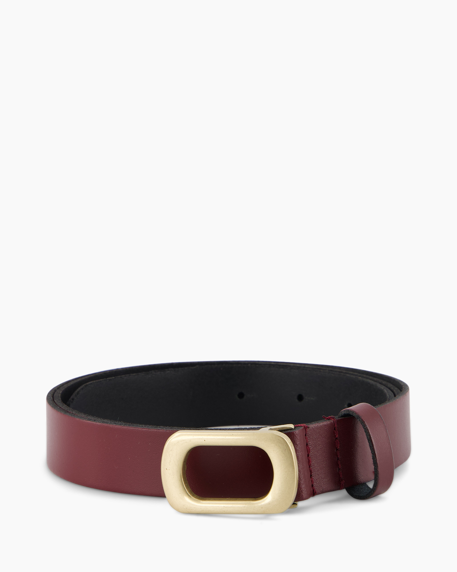 Riem Square Buckle Bordeaux