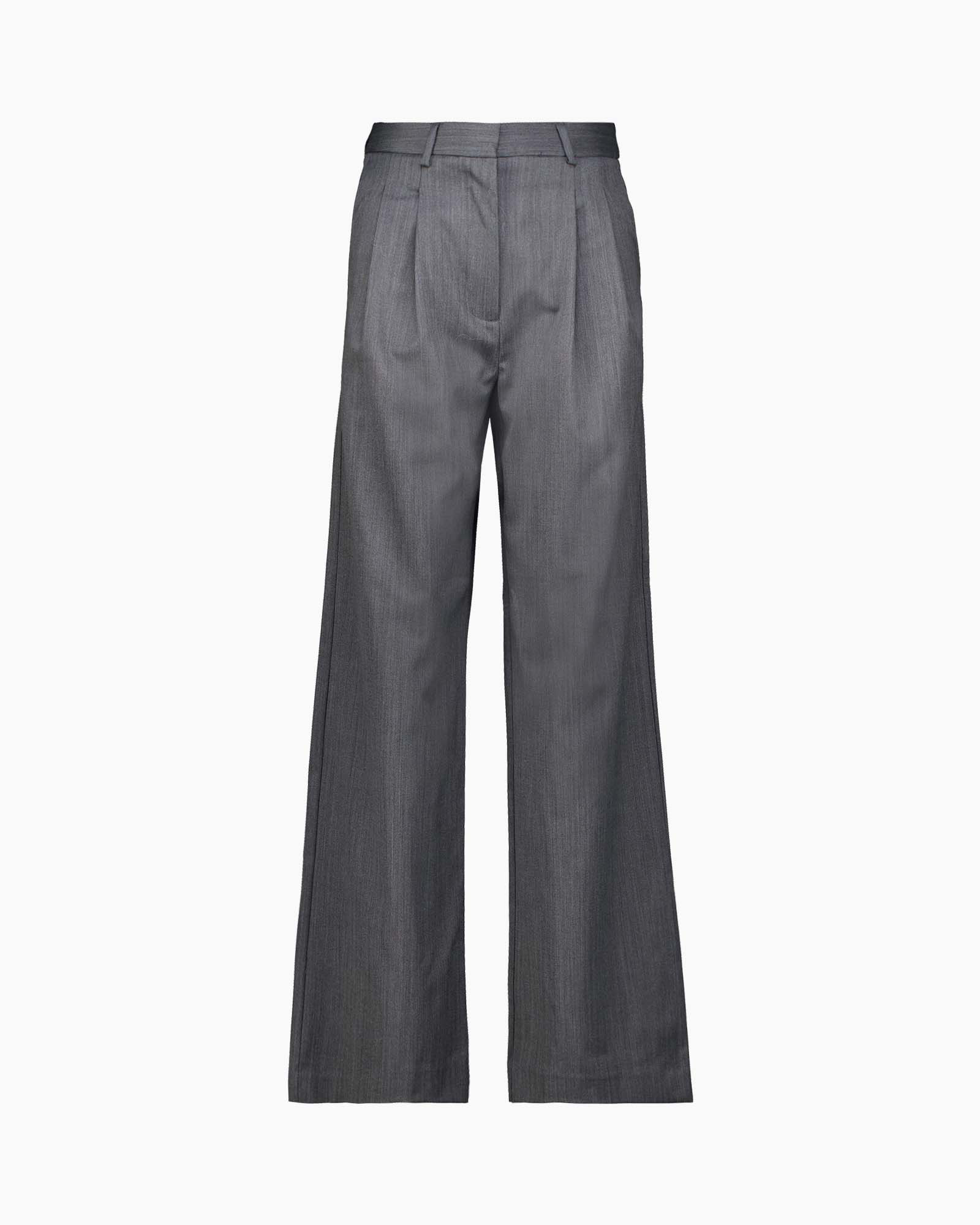 Broek Fenia Hw Extra Wide Pant Grijs