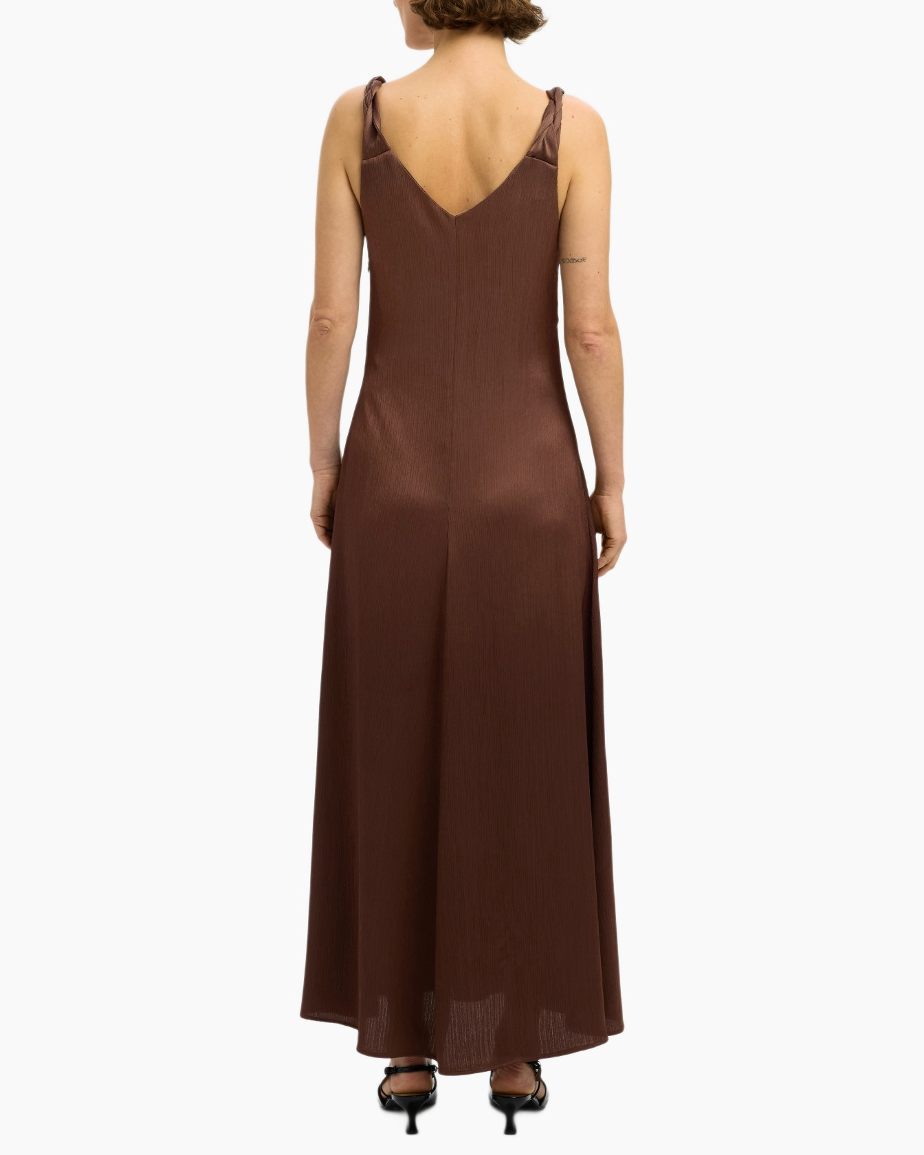 Jurk Nora Twisted Ankle Strap Dress B Bruin