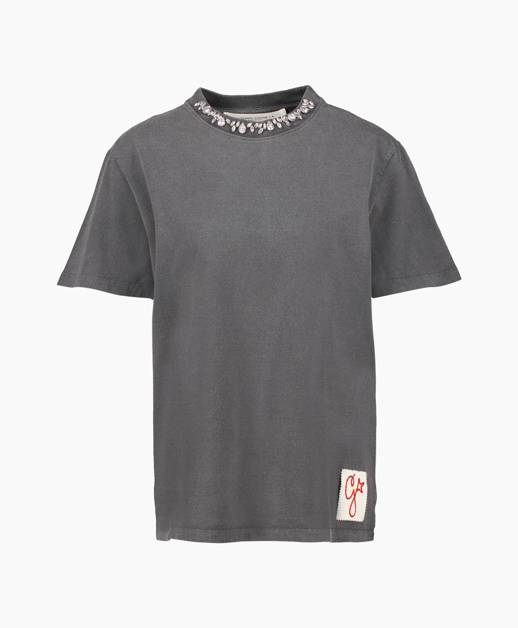 Golden Goose T-shirt Korte Mouw Gwp01220-1 Grijs