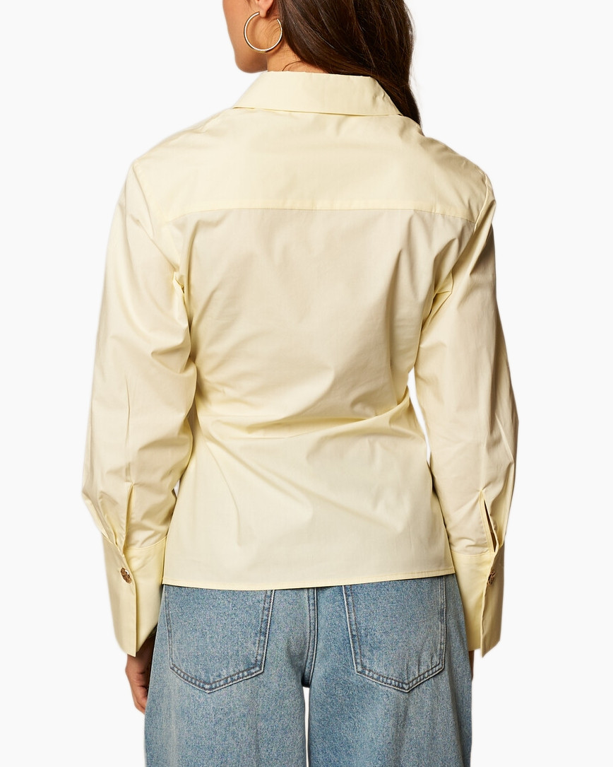 Blouse, Shirt, Long Sleeve, Necklace, Dress Shirt