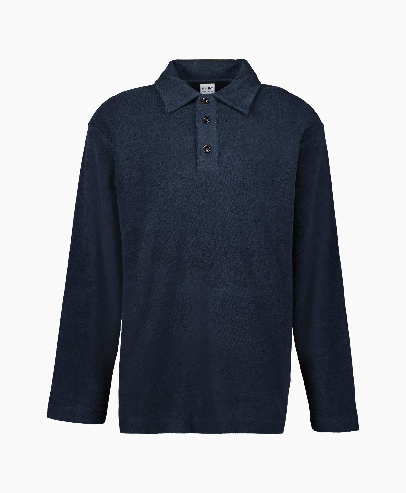 Nn07 Longsleeve Joey Donker Blauw