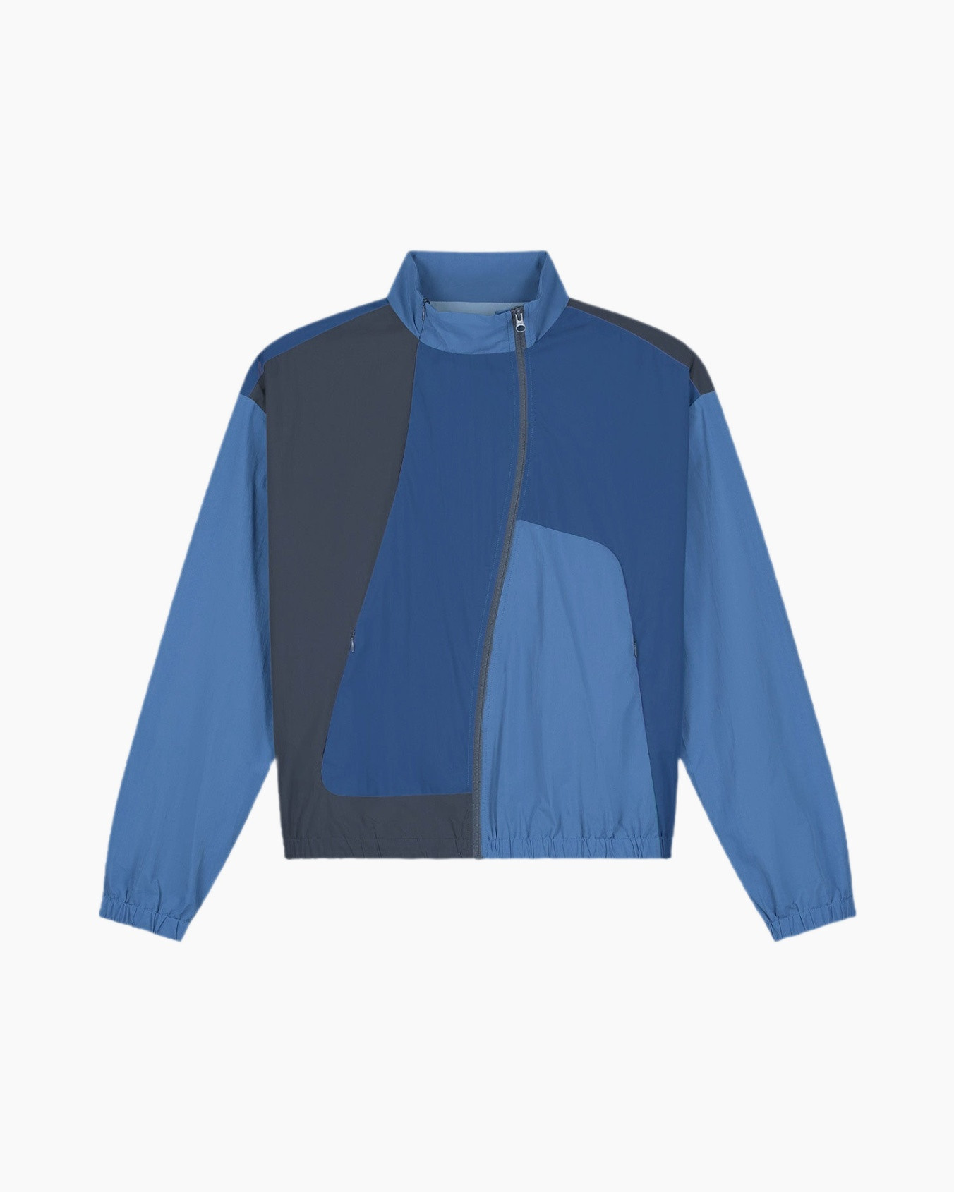 jascket, windbreaker, kleurblok, rits, lange mouw