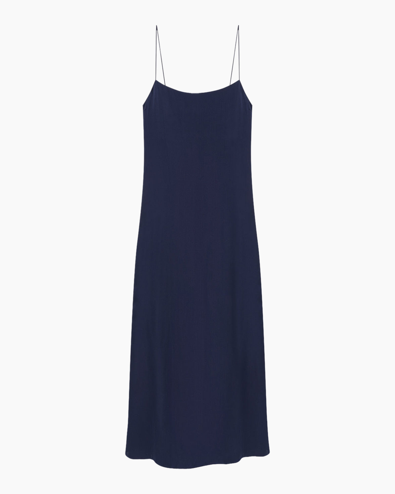dress, maxi, navy, slip, spaghetti-straps