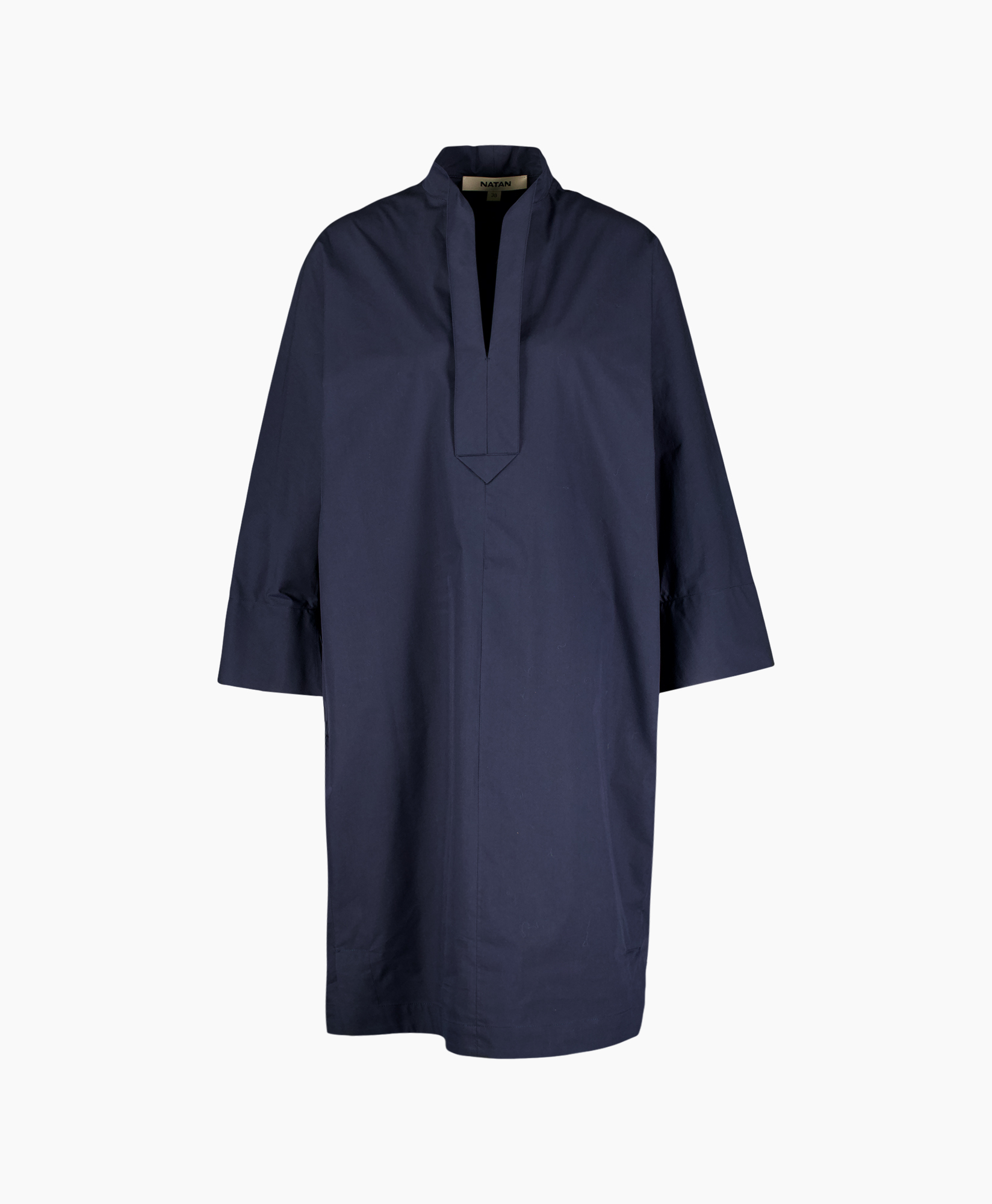 poncho, jurk, tuniK, navy, effen