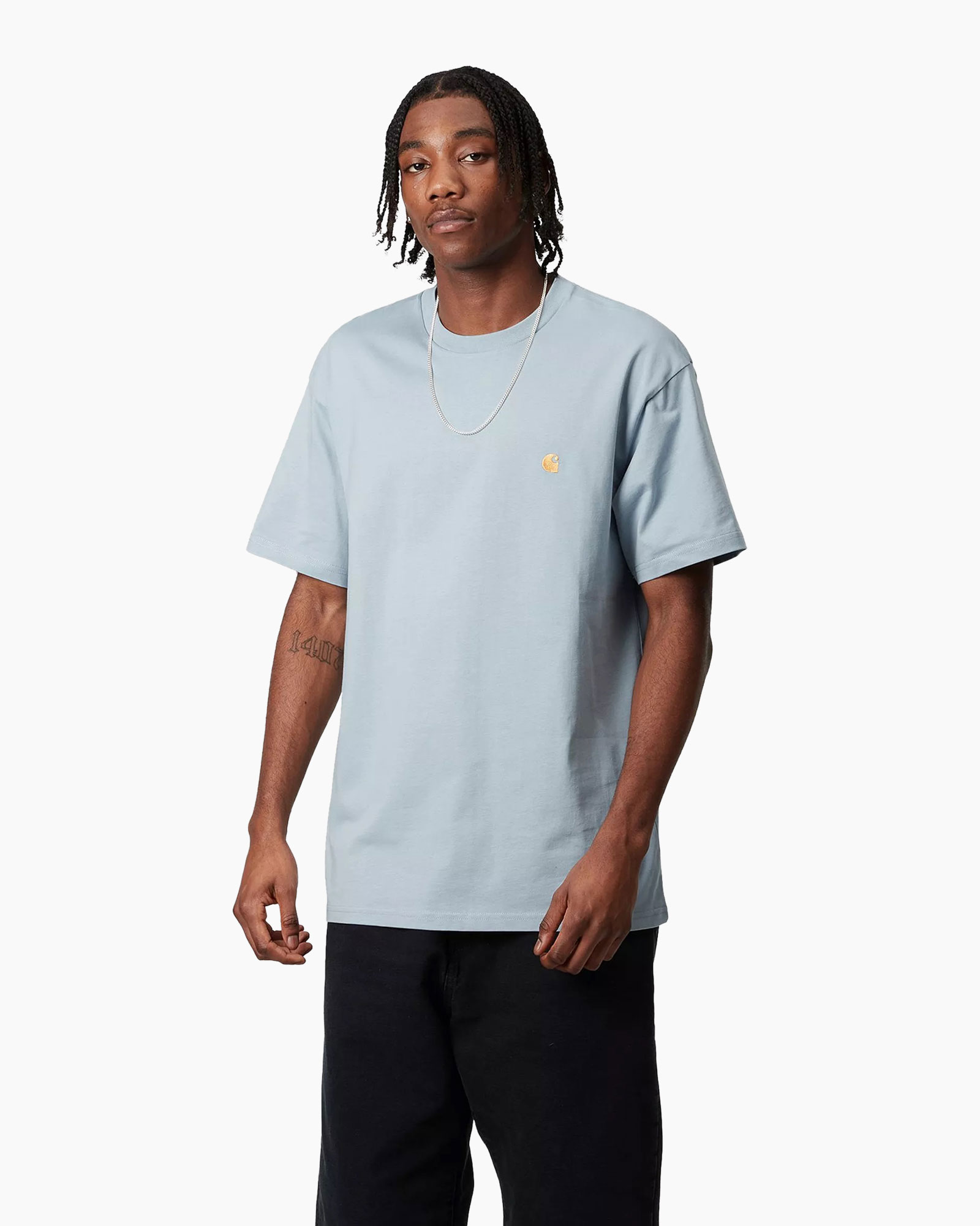 T-shirt Korte Mouw S/s Chase Licht Blauw