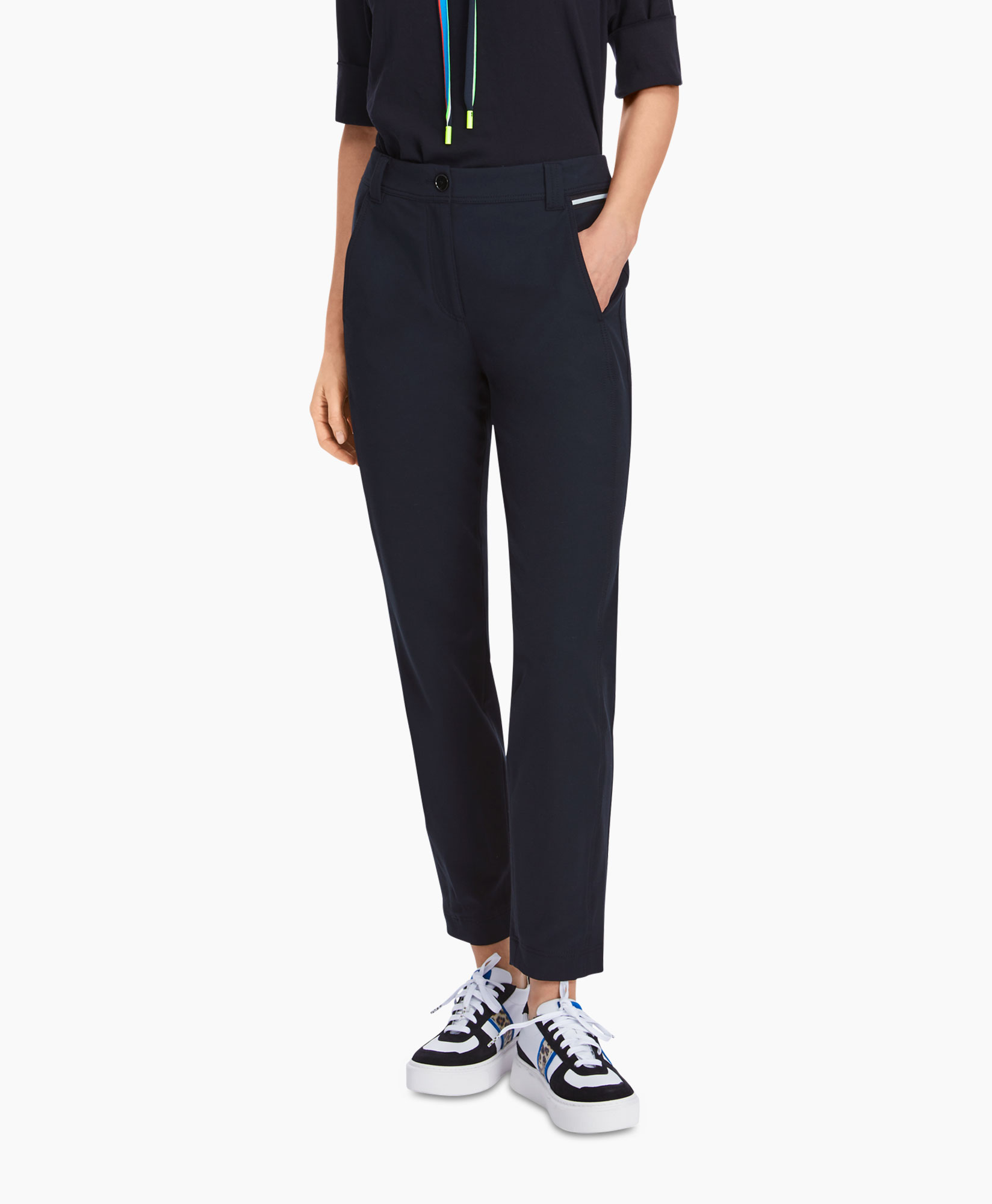 Broek Xs 81.24 W25 midden blauw