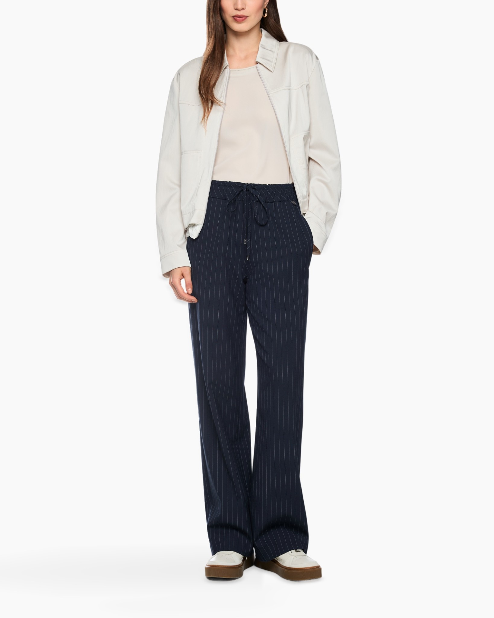 broek, streep, touwkoord, wijd, jas
