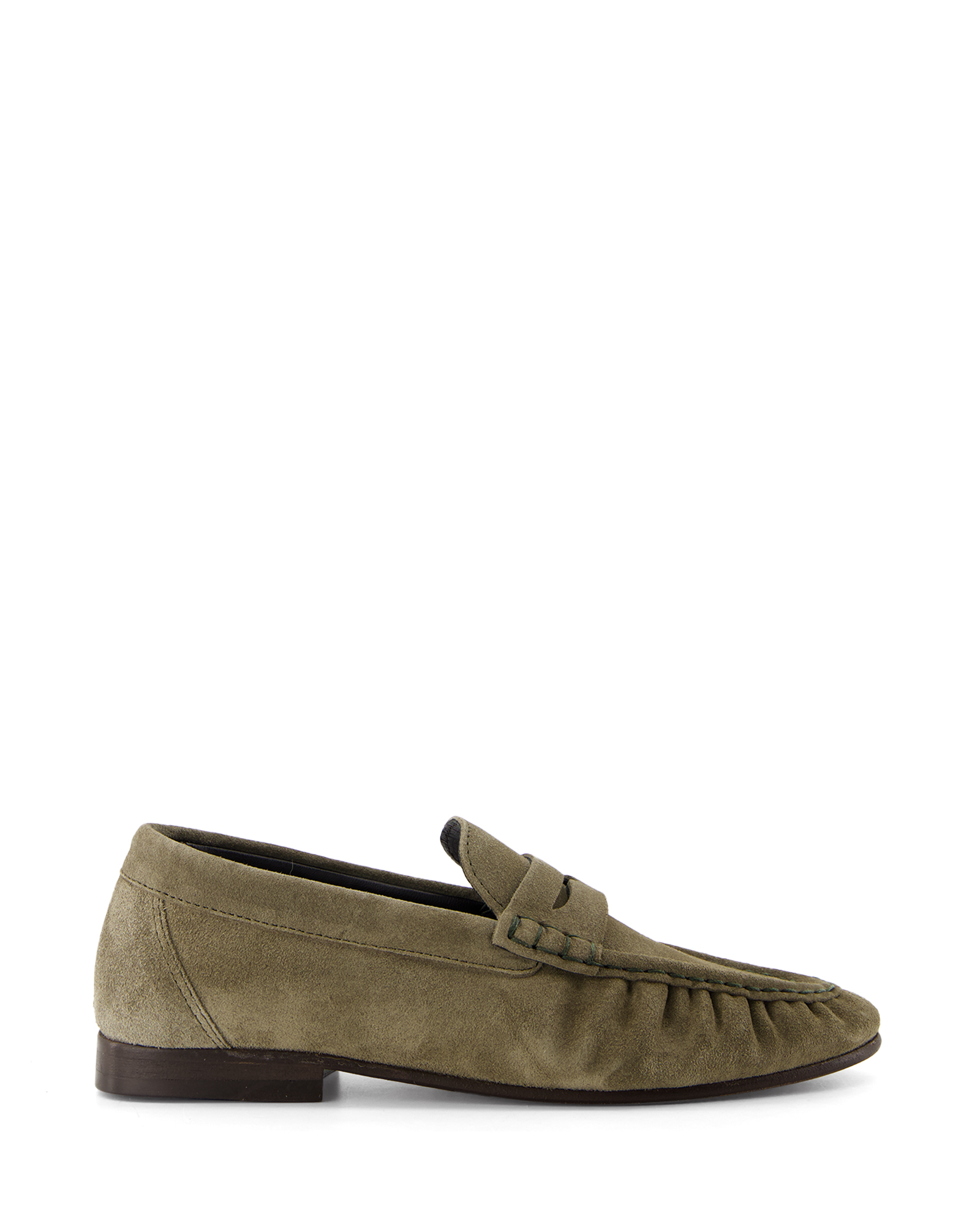 loafers, moccasins, suede, green, slip-on