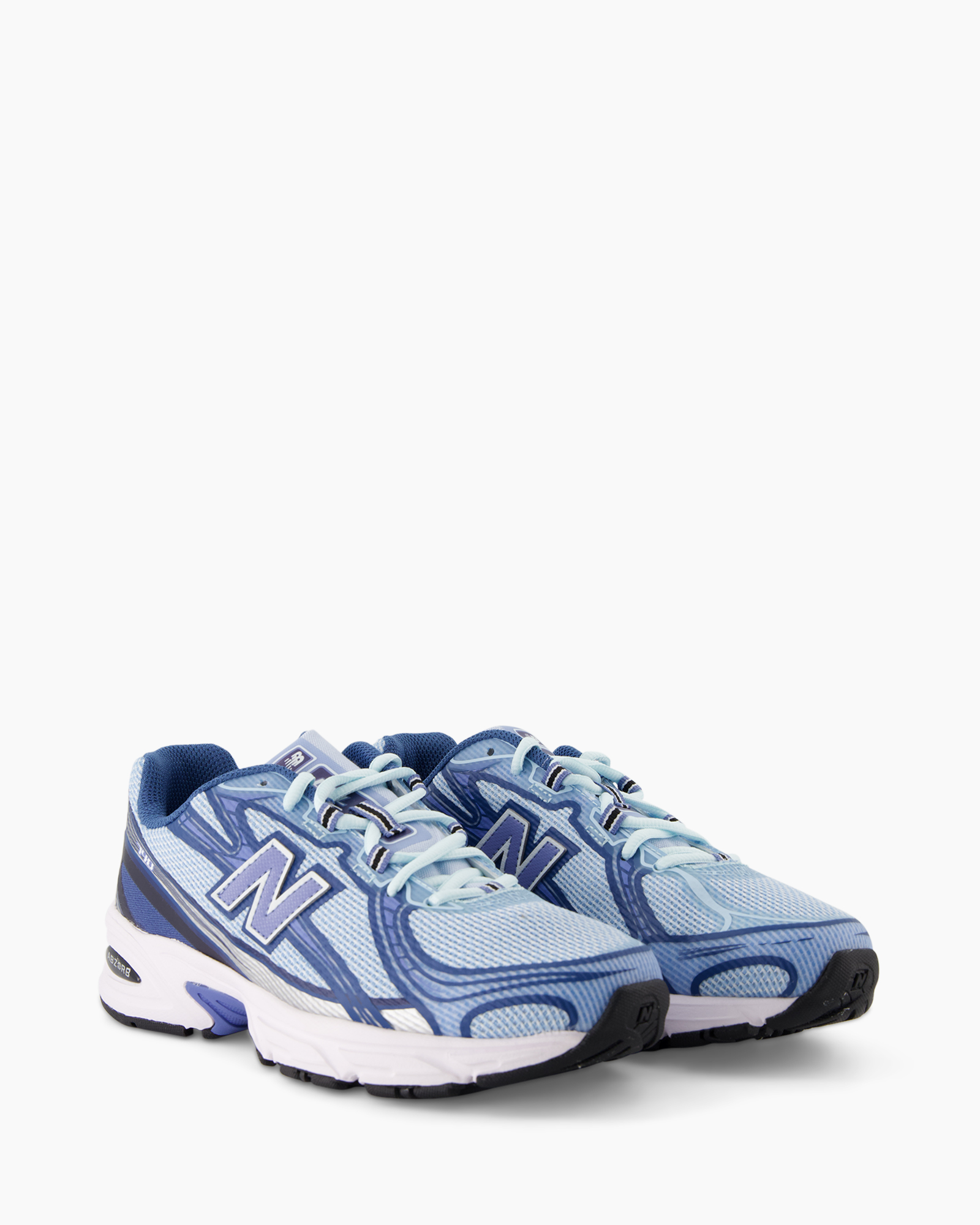 hardloopschoen, sneaker, athletische schoen, mesh bovenwerk, blauw