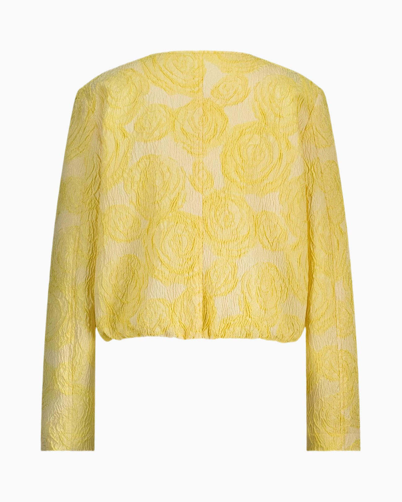 Jack Wies Jacquard Jacket Geel Jack Wies Jacquard Jacket Geel