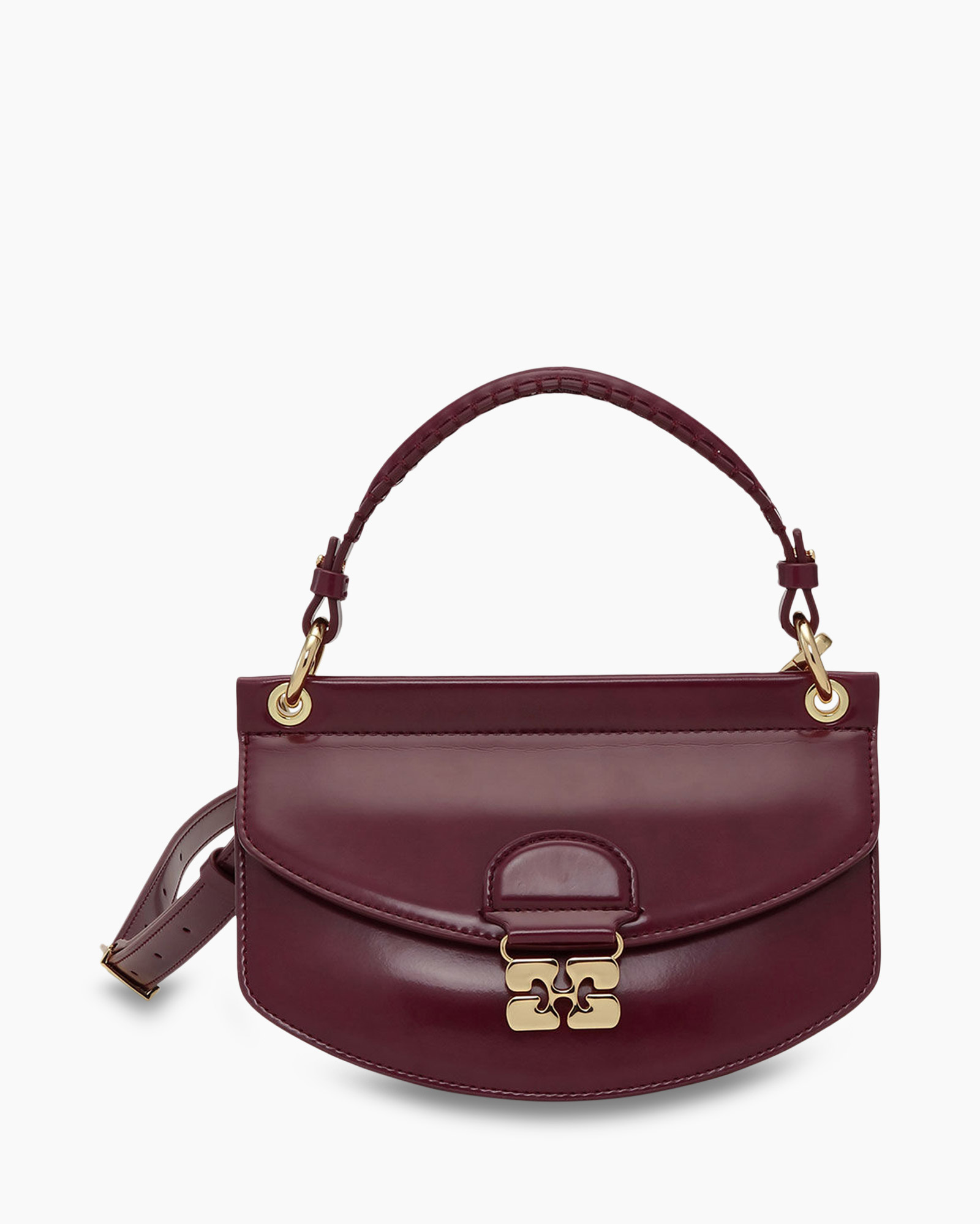 Crossbody Tas Apo-g Mini Top Handle Box Bruin