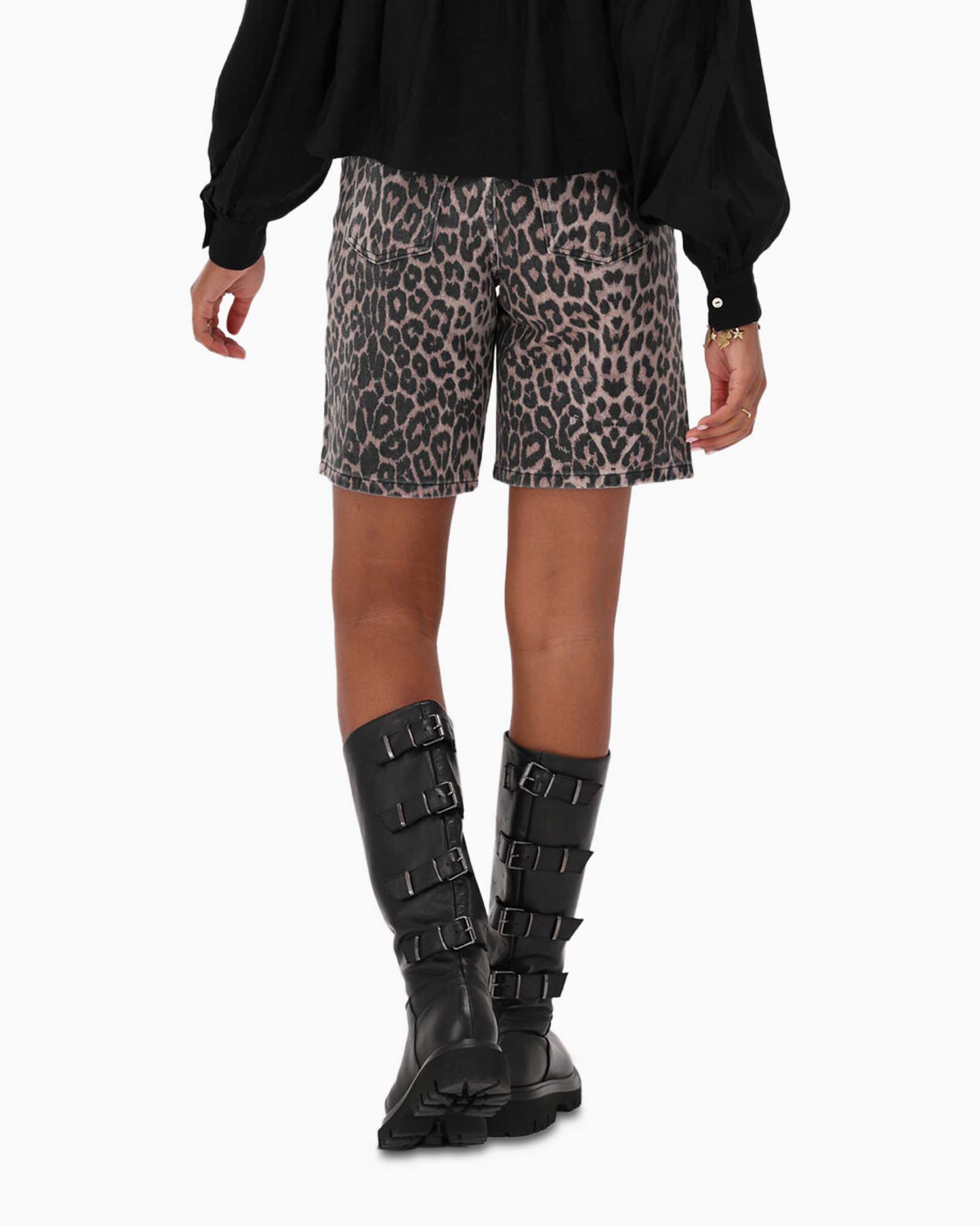 Short Leopard Bermuda Print + 2 Kleurig